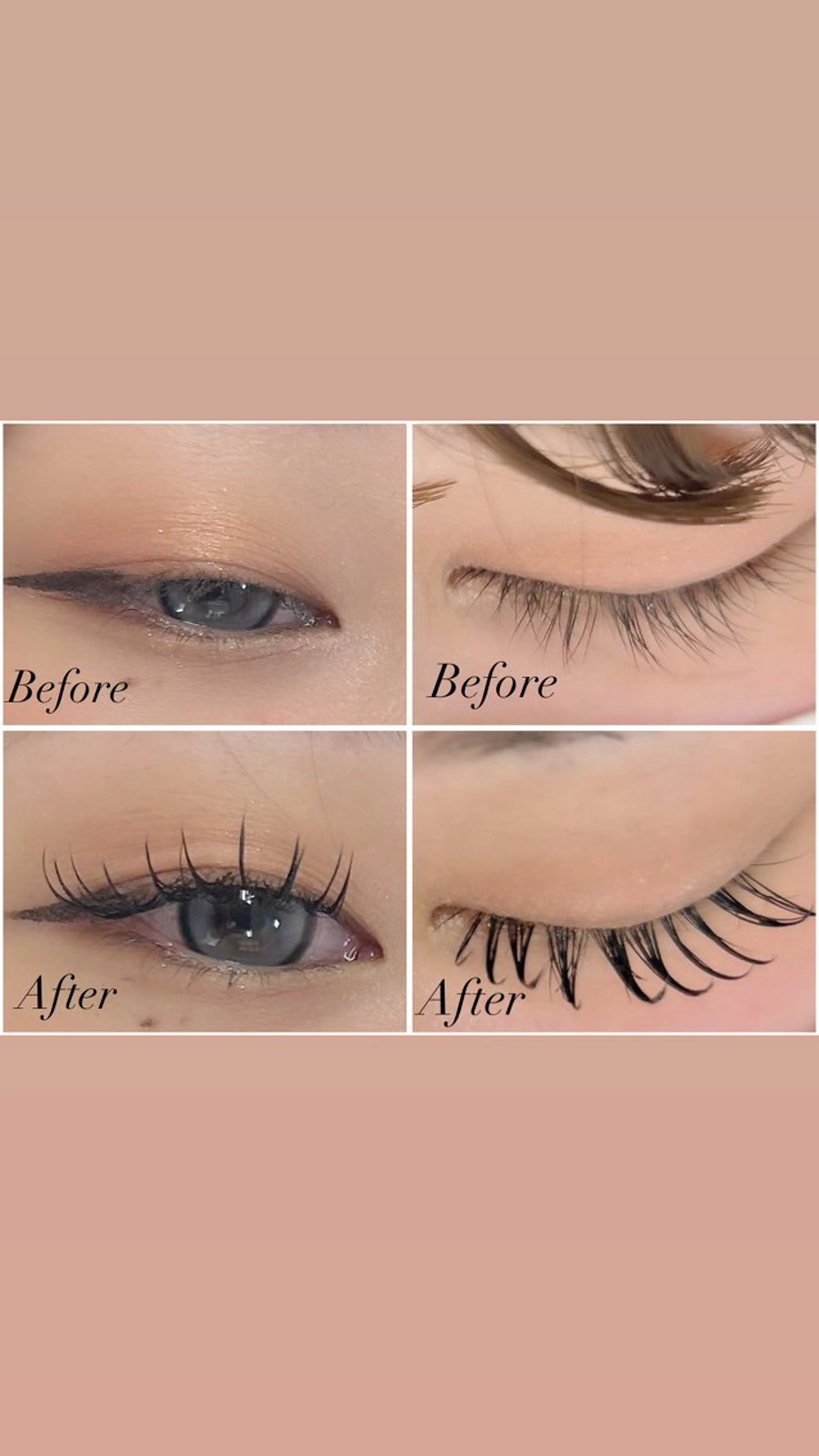 マツエク・マツパ 束感まつ毛 CCカール Cカール 目尻長め Beautyeyel ash京都中央口店のマツエク・マツパデザイン