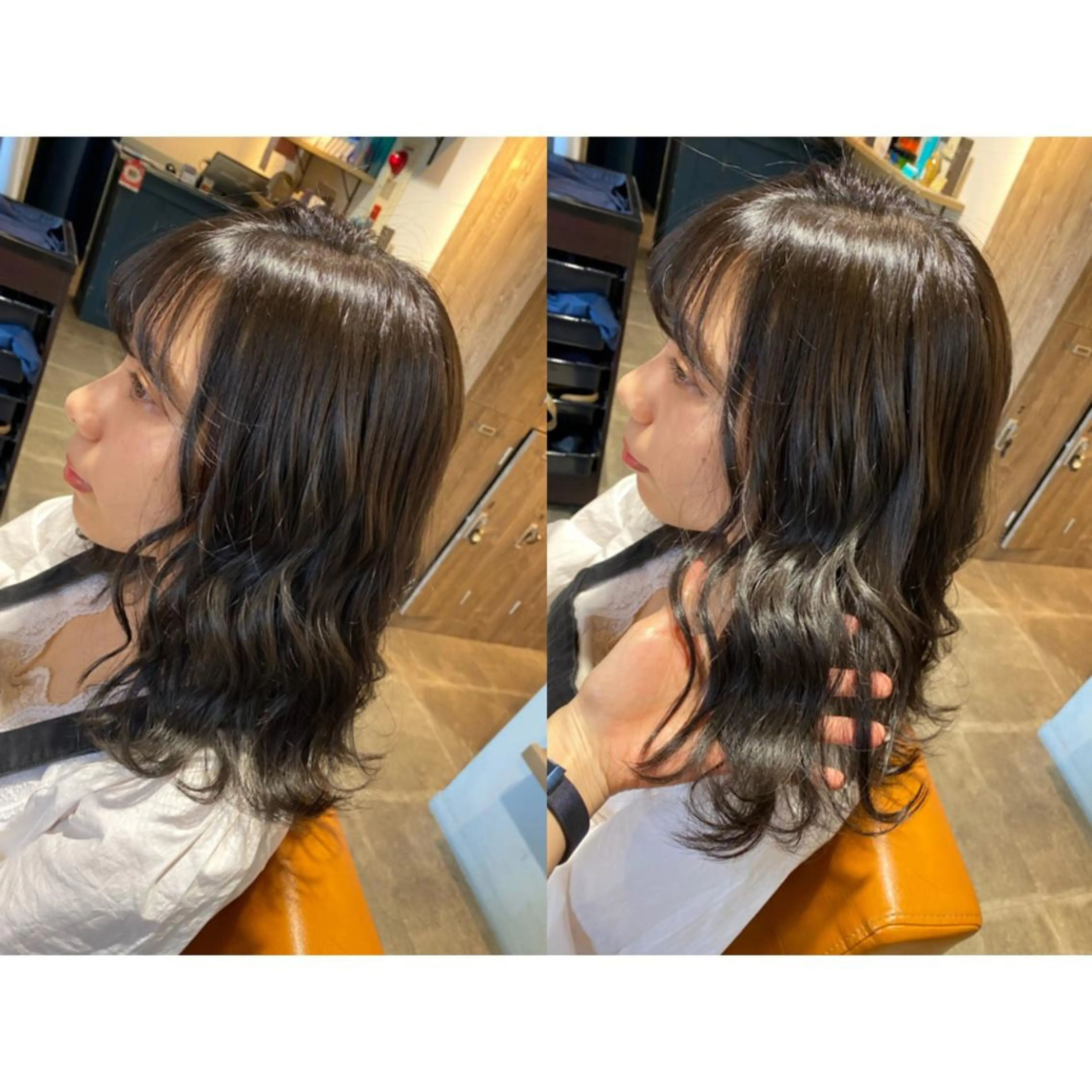 カラー ダークグレー ヘアカラー トリートメント 🐻結んで可愛い hair EMI🐻のヘアスタイル