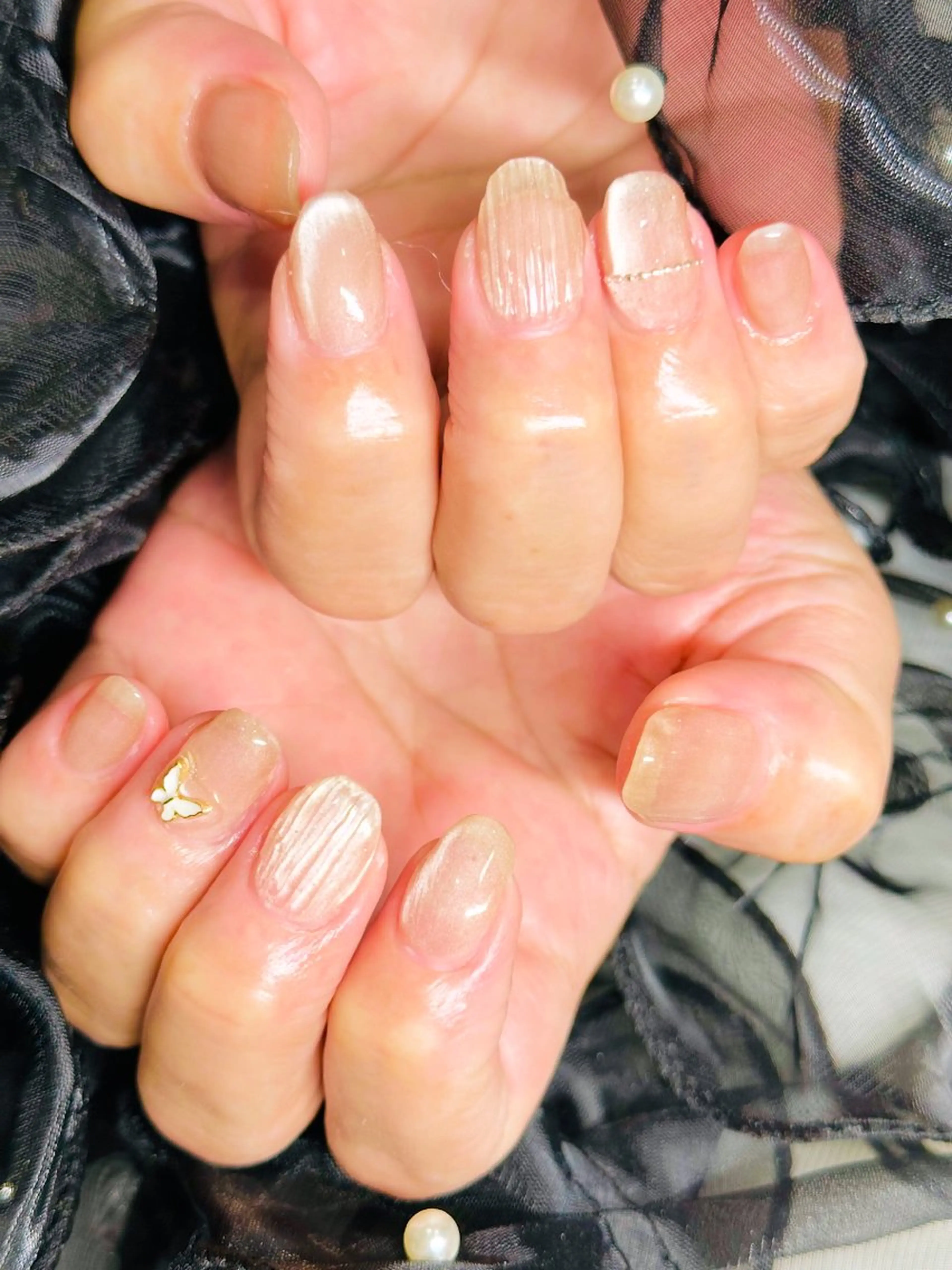 ネイル アートネイル マグネットネイル ハンドネイル ネイルサロンエレノア所属・田端 笑理菜のネイルデザイン