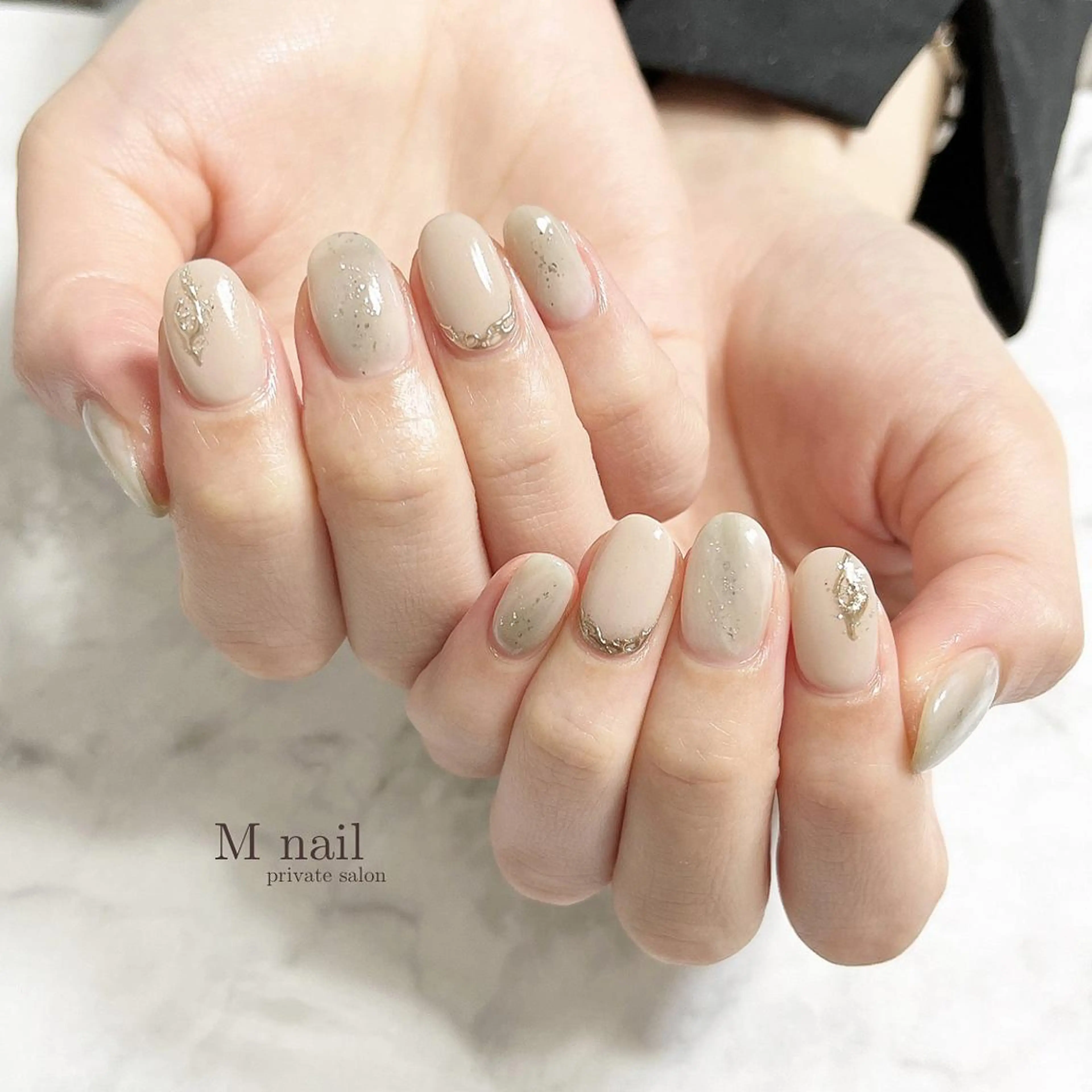 ネイル 持ち込み ハンドネイル M nailのネイルデザイン