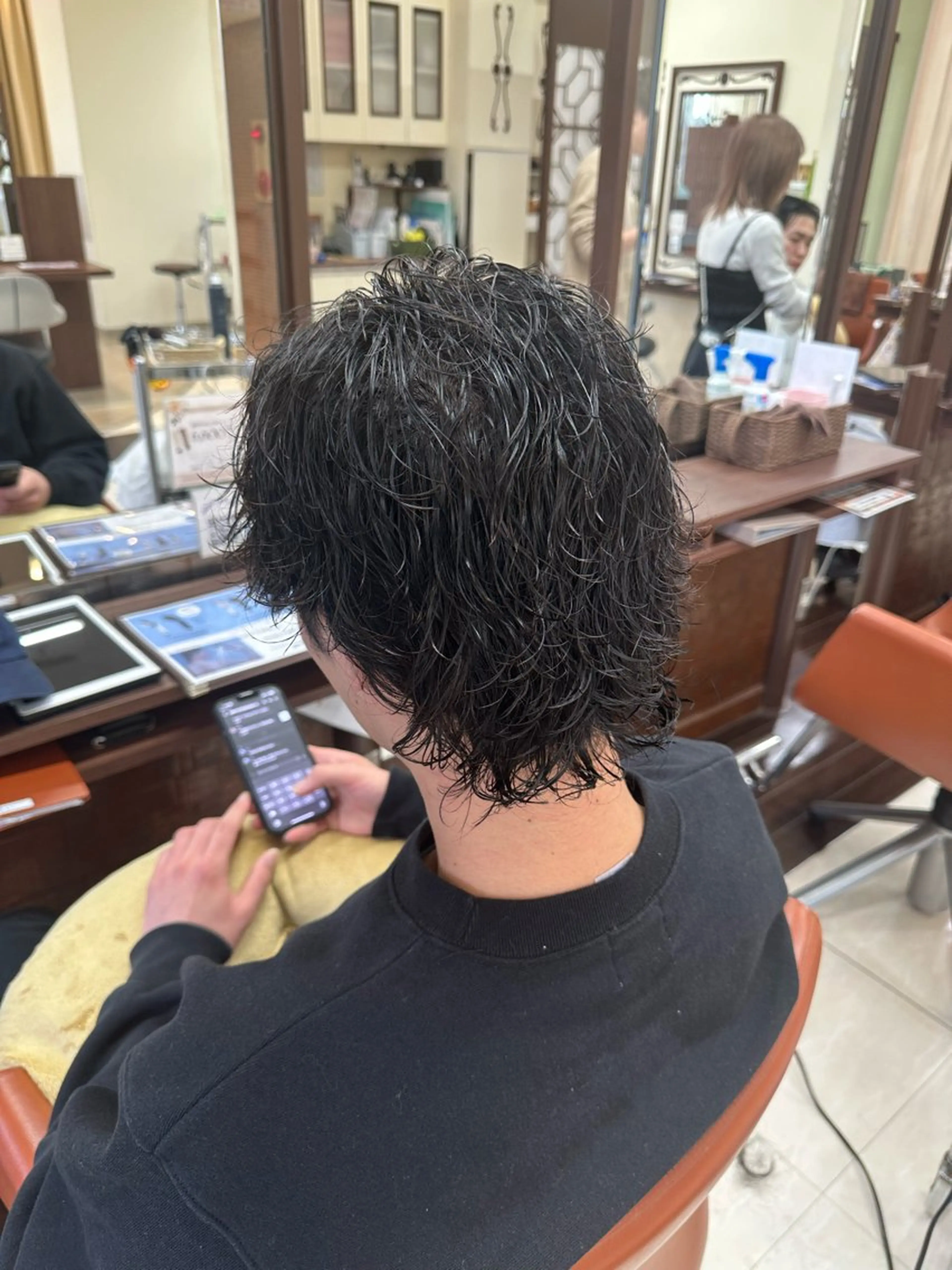 ショート カラー パーマ メンズ カット パーマ ヘアセット 毎月230人担当/ メンズヘア/清和武虎のヘアスタイル