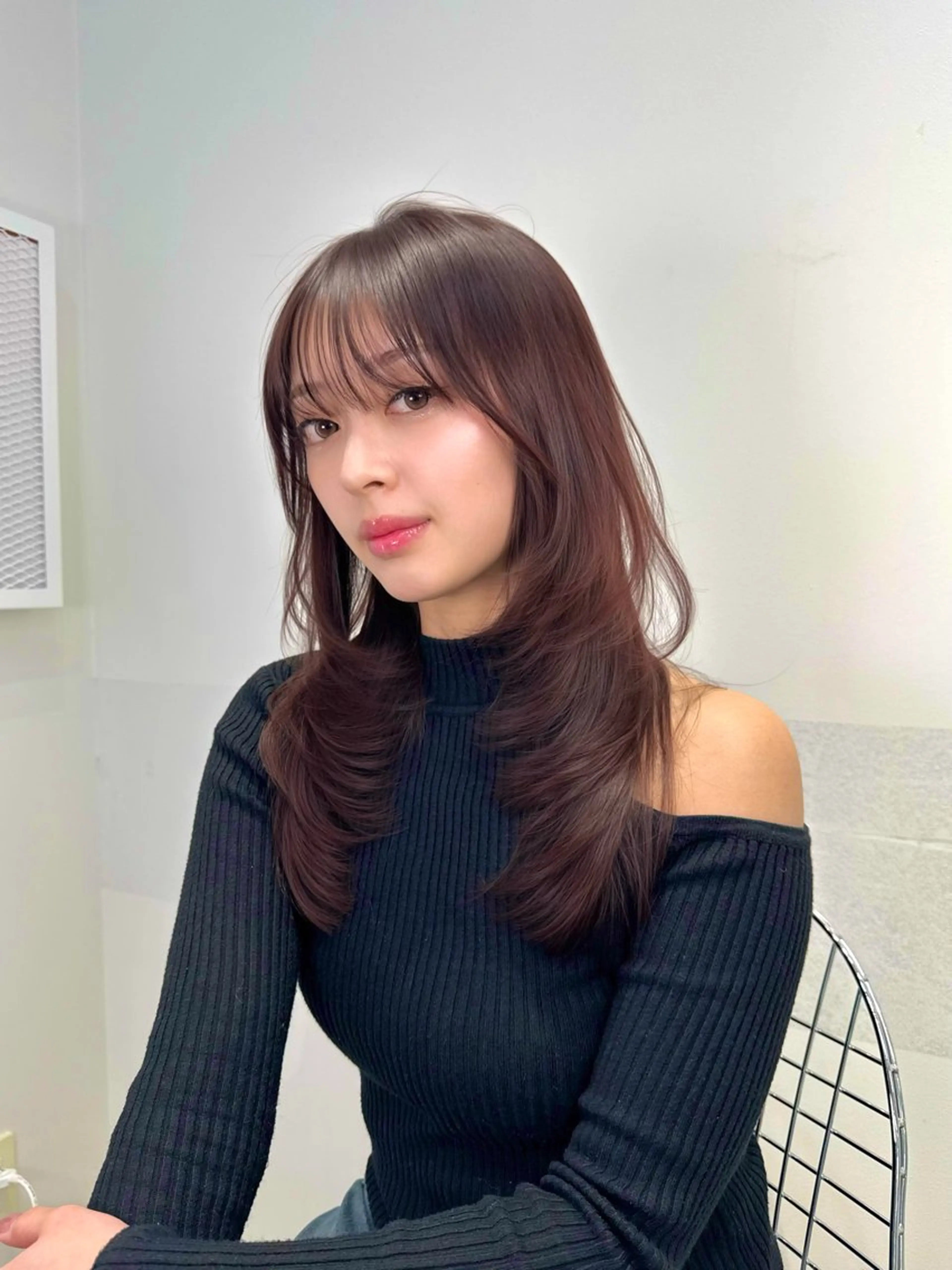 ロング カラー ヘアアレンジ カット 縮毛矯正 トリートメント ONYX【オニキス】所属・韓国レイヤーカット/ 髪質改善/郷家拓斗のヘアスタイル