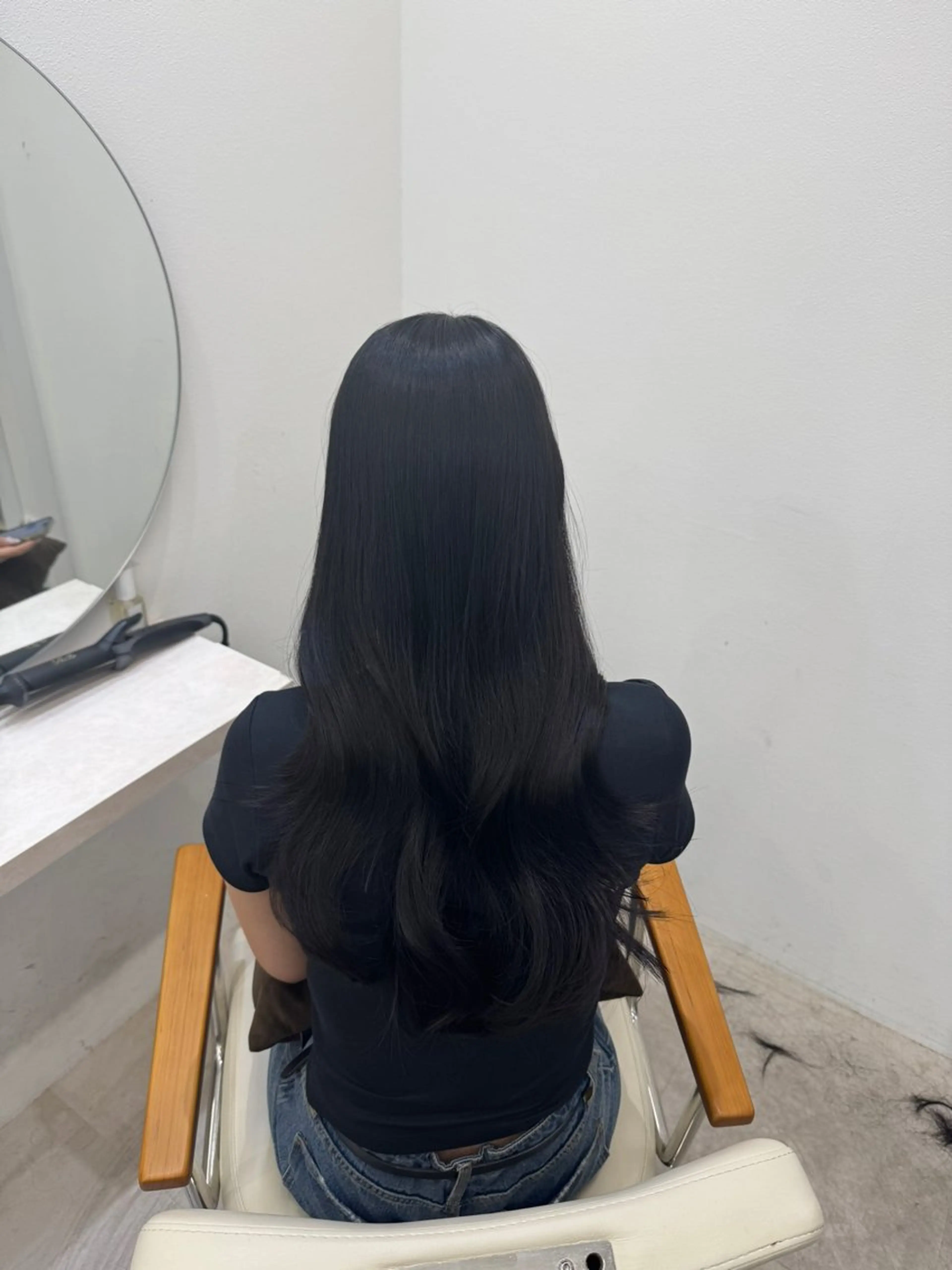 ロング カット ヘアカラー トリートメント 韓国風cut/ 縮毛矯正/正岡幹康のヘアスタイル