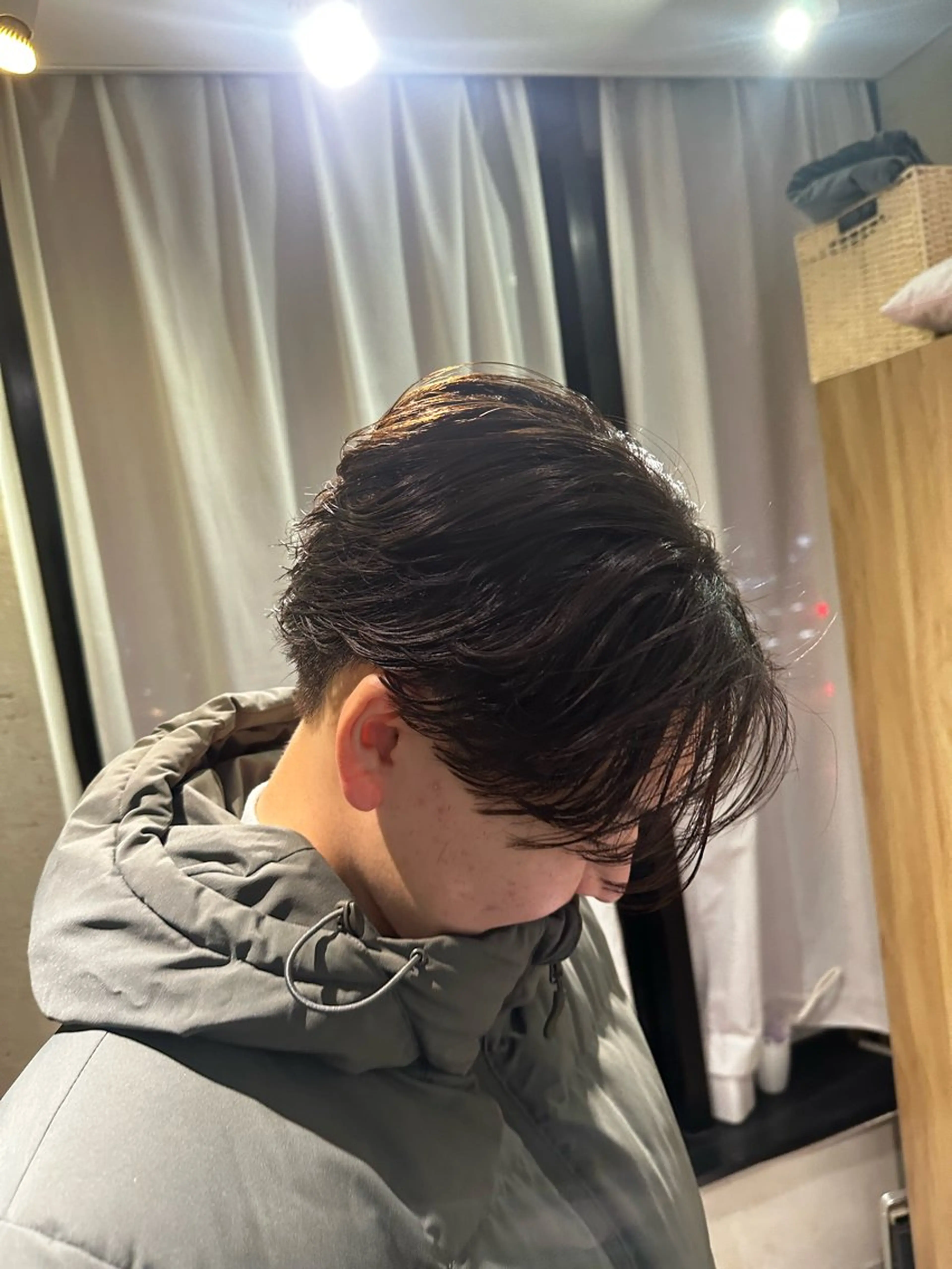 ショート パーマ メンズ フェザーパーマ メンズパーマ カット パーマ JOS所属・上野/エフェクトブリ ーチ✂︎touiのヘアスタイル