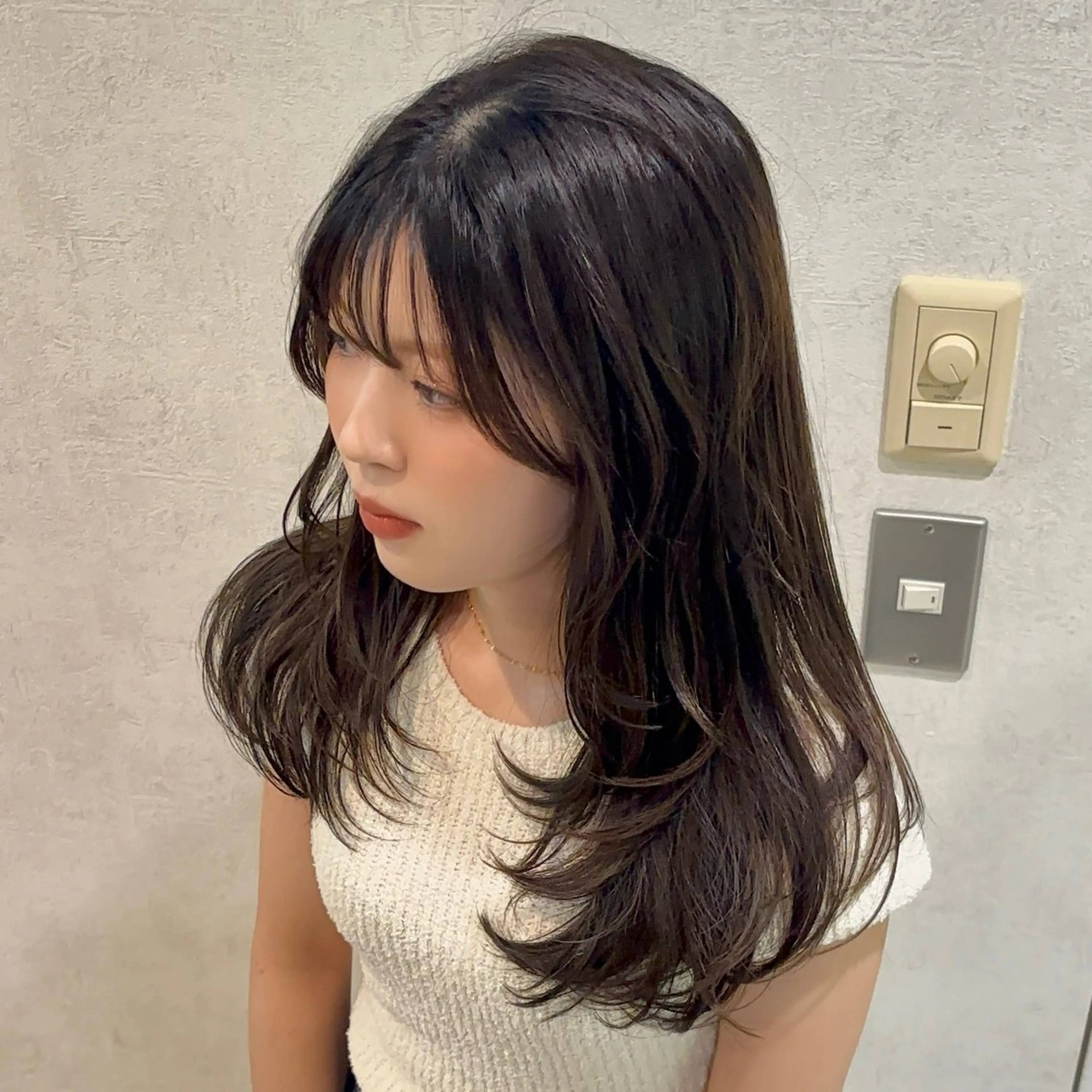 カット+透明感カラーの写真