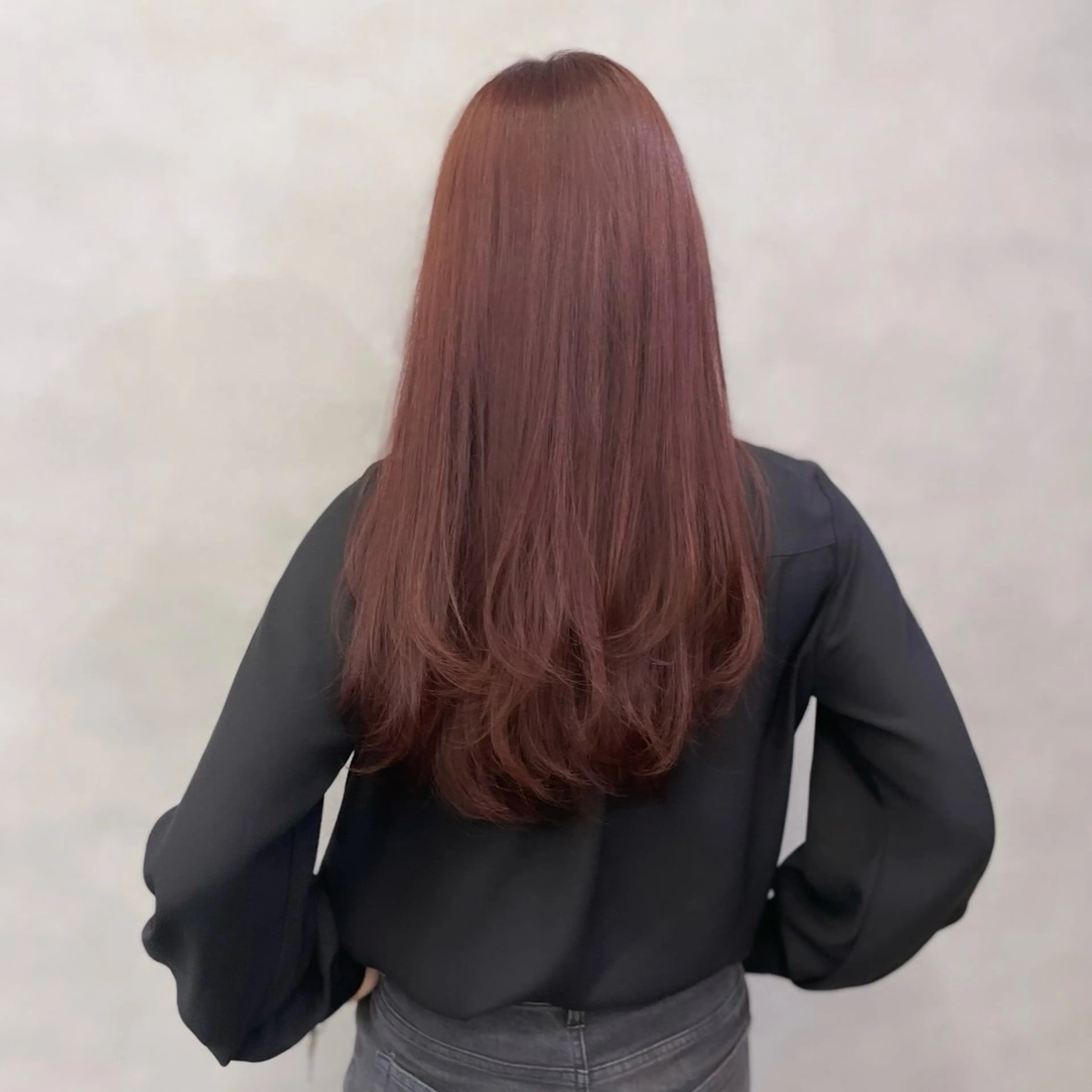 ロング カラー ブリーチ ダブルカラー ラベンダーカラー ブリーチなしカラー ピンクカラー カット ヘアカラー Rui/透明感カラー 暖色/レイヤーカットのヘアスタイル