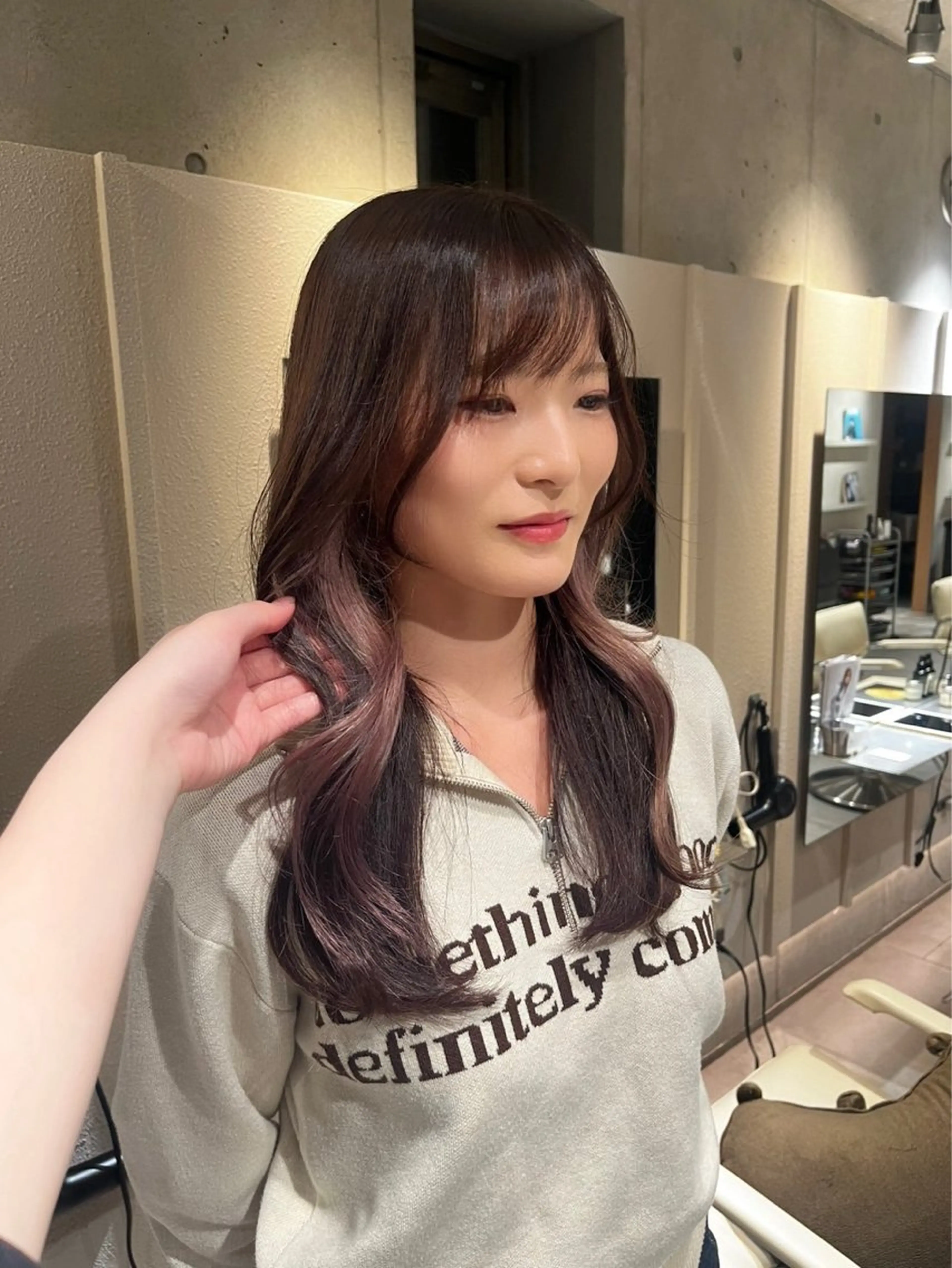 カラー ブリーチ ヘアカラー トリートメント ヘッドスパ 地毛風カラー/ NaRuのヘアスタイル