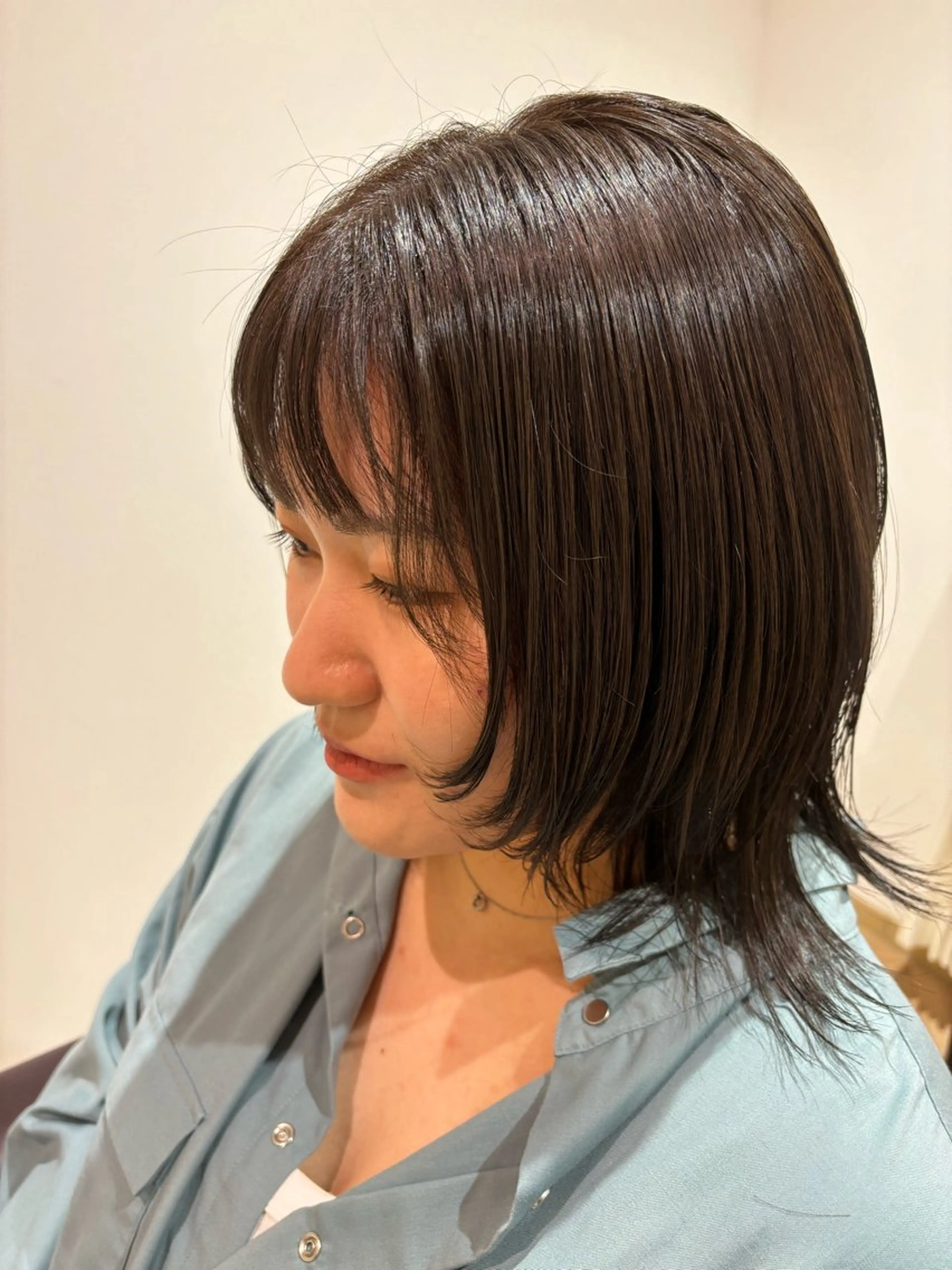 ミディアム カラー レイヤーカット ゆい/パーマ/レイヤ ー/似合わせカラーのヘアスタイル