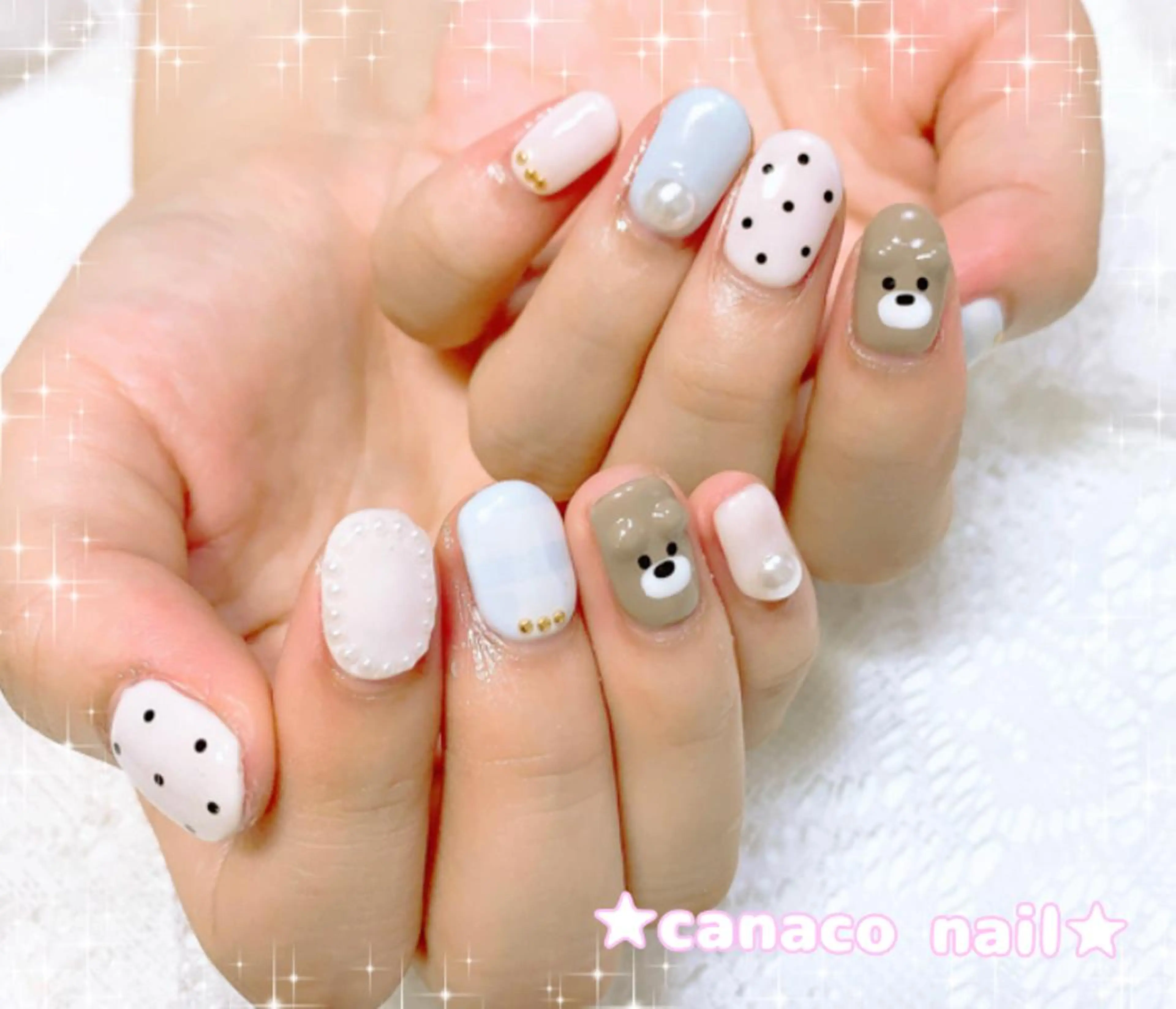 ネイル ドット ハンドネイル ハンドケア ベテランネイル cnc  nailのネイルデザイン