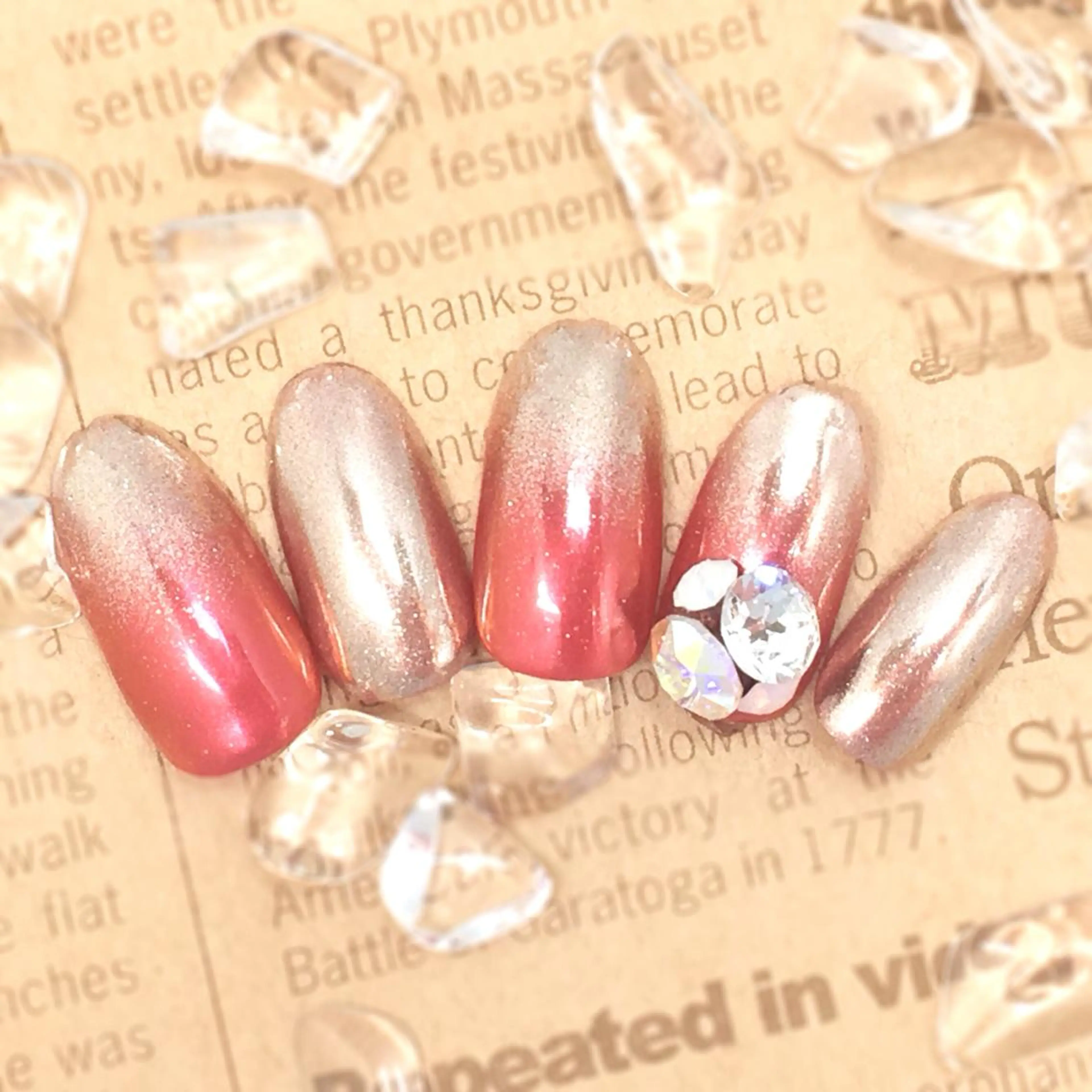 ネイル ミラーネイル private nail salon papii所属・papii☆ kurodaのネイルデザイン