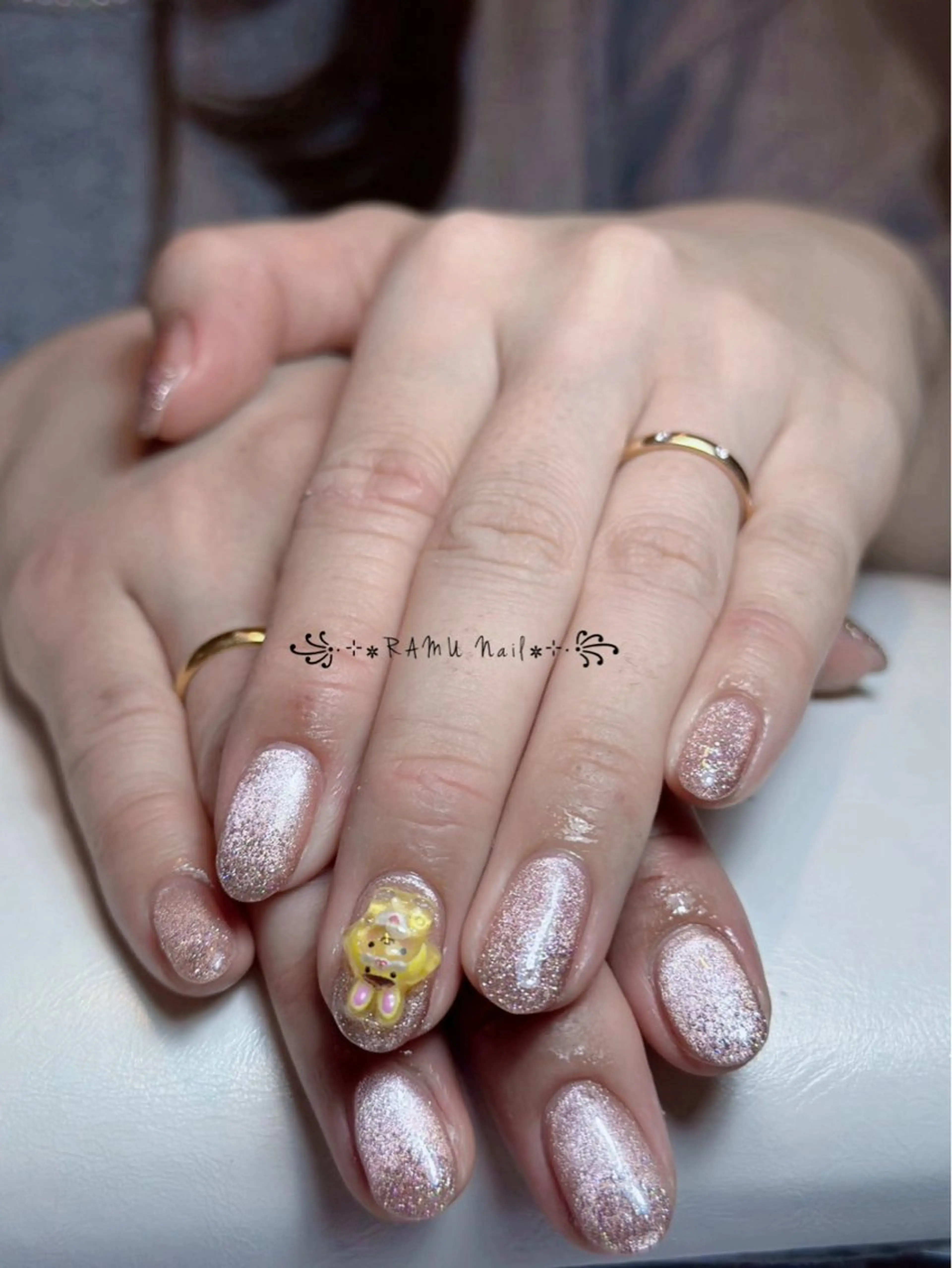 ネイル フレンチネイル 韓国ネイル シンプルネイル 冬ネイル ハンドネイル RAMU Nail 恵比寿店のネイルデザイン