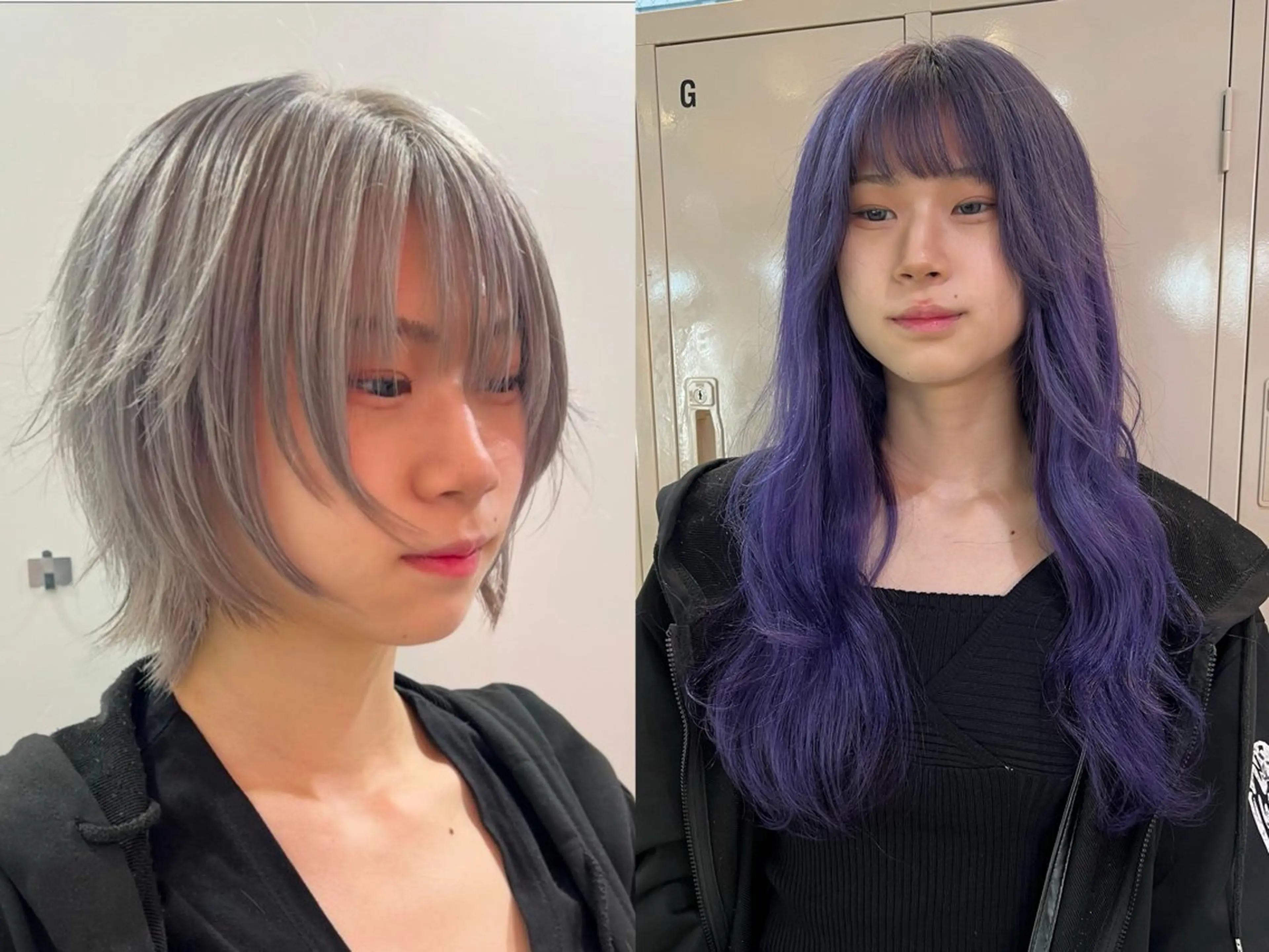 ロング カット ヘアカラー エクステ 💥ウルフカット デザインあんな💥のヘアスタイル