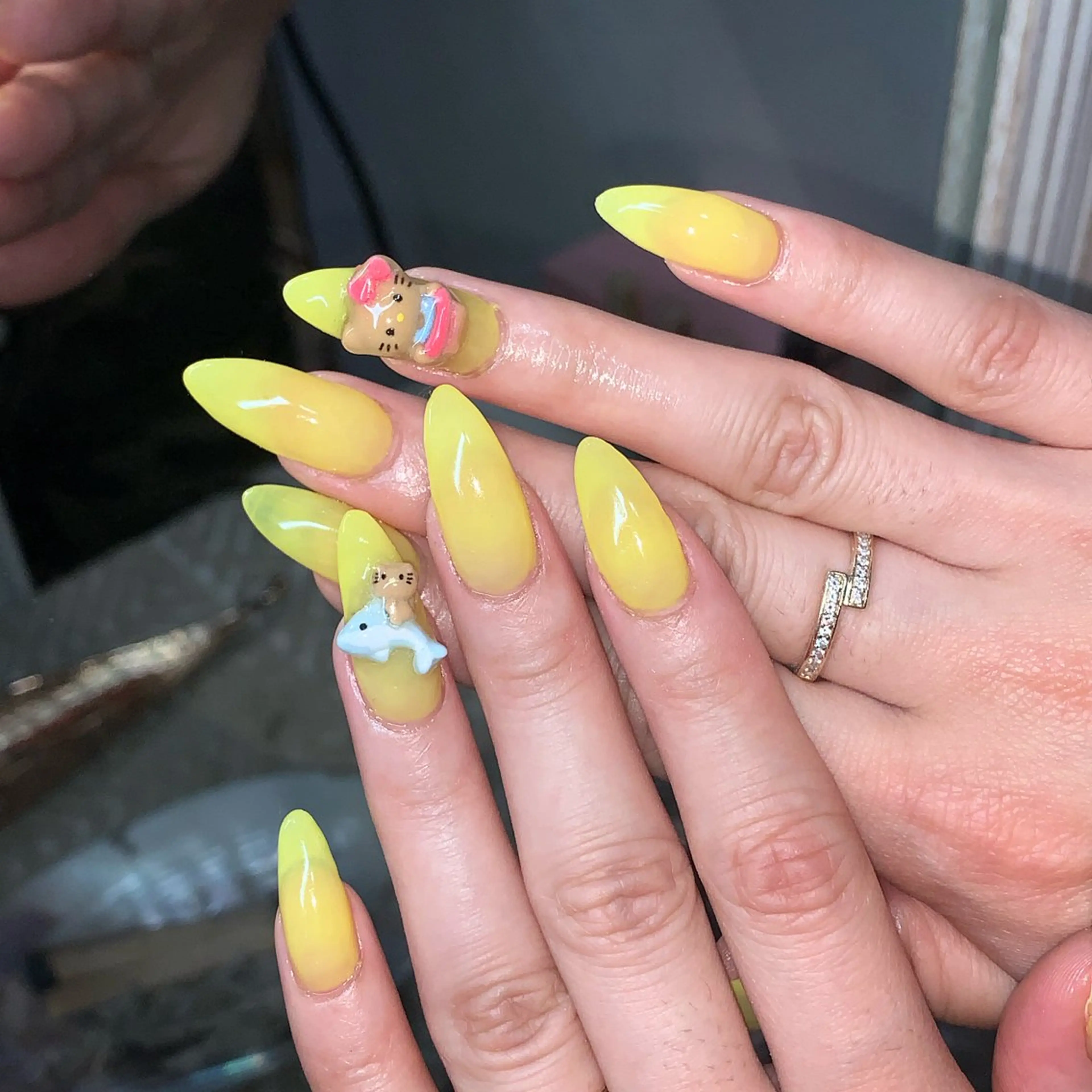 ネイル フットネイル さゆり￤推しキャラ ￤ロングネイル🩷のネイルデザイン