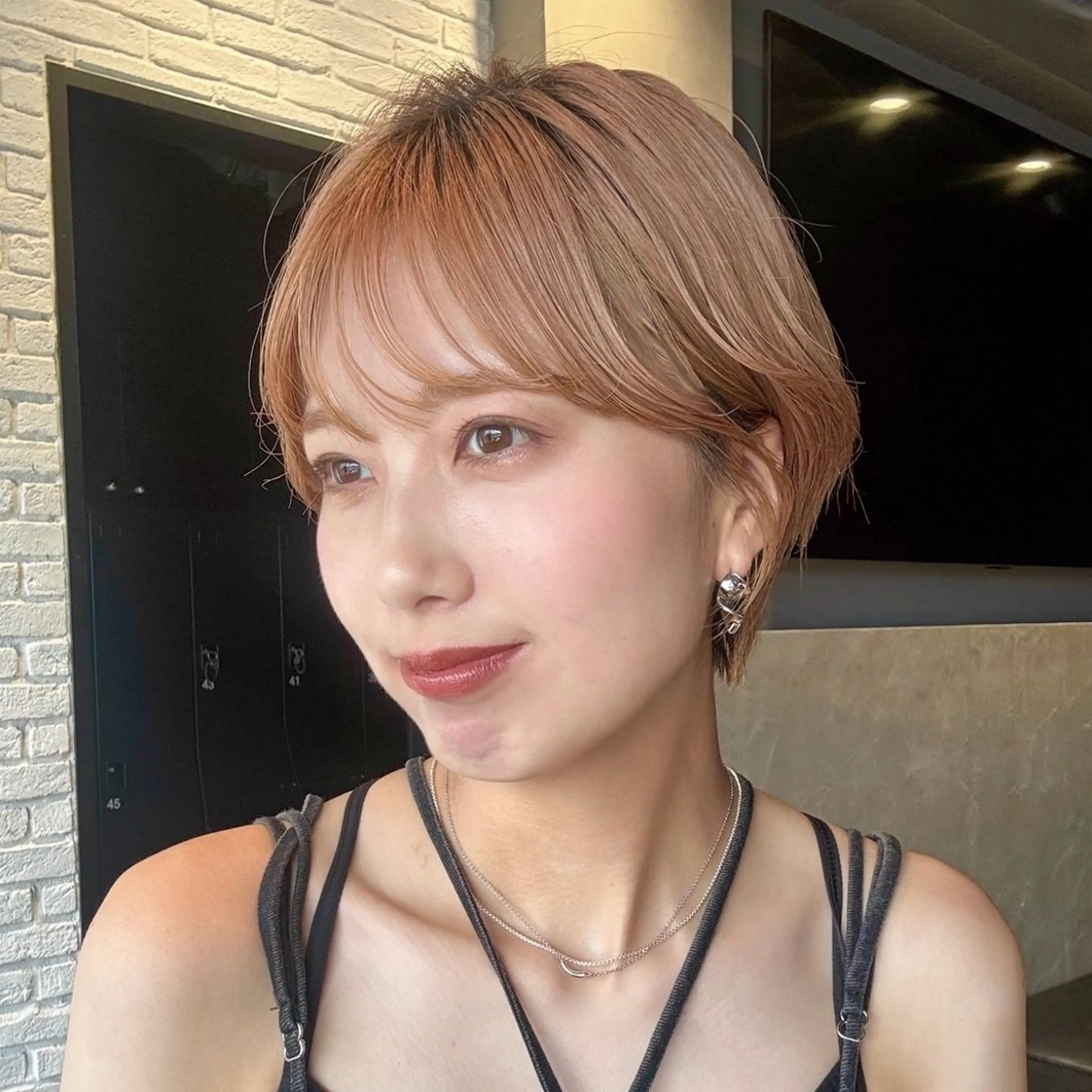 ショート ショートヘア 小顔カット ベージュ/透明感/ レイヤー/あやか💕のヘアスタイル