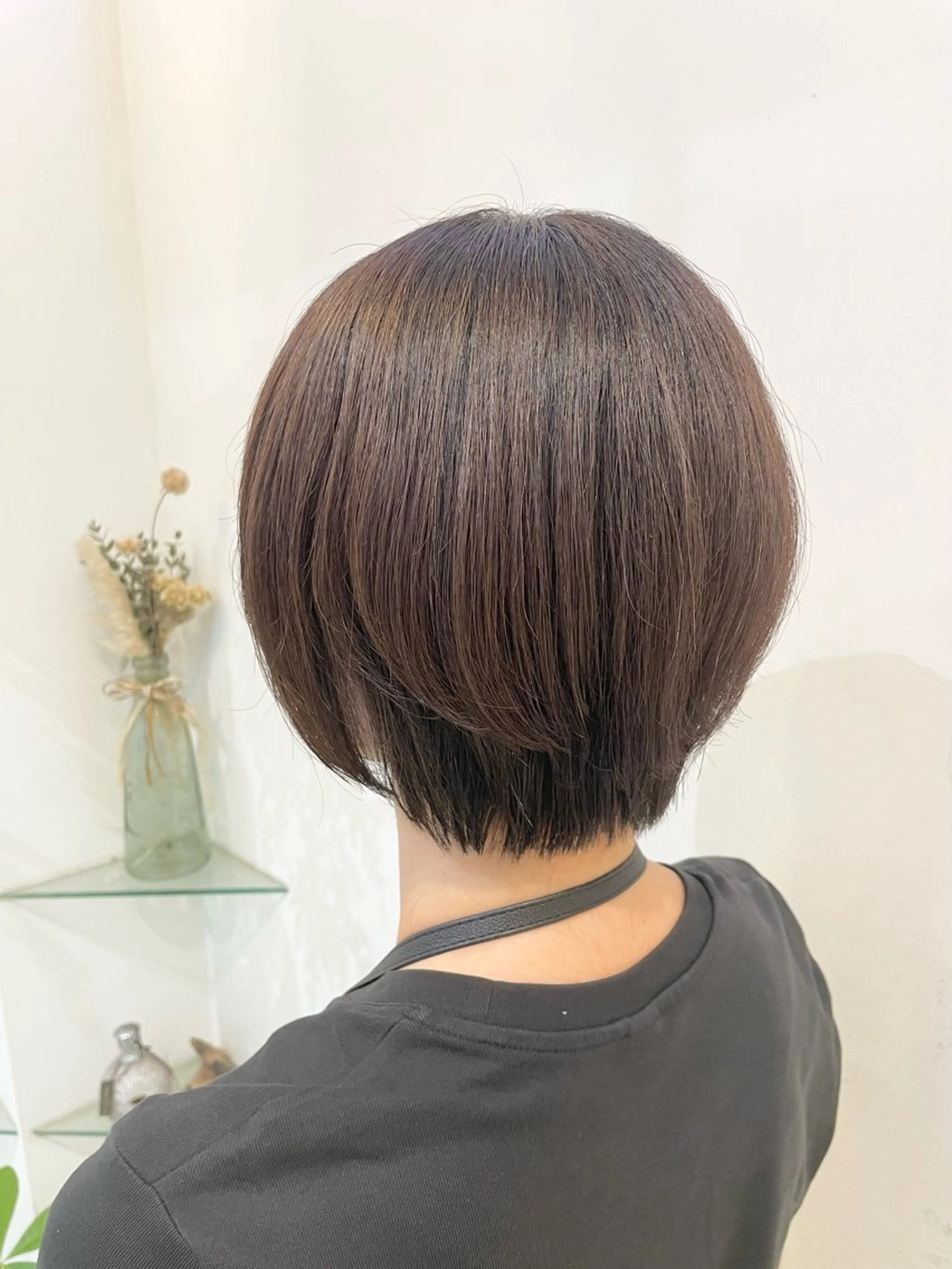 ショート カラー 髪質改善カラー🤍 エクステ✨君島由実子のヘアスタイル