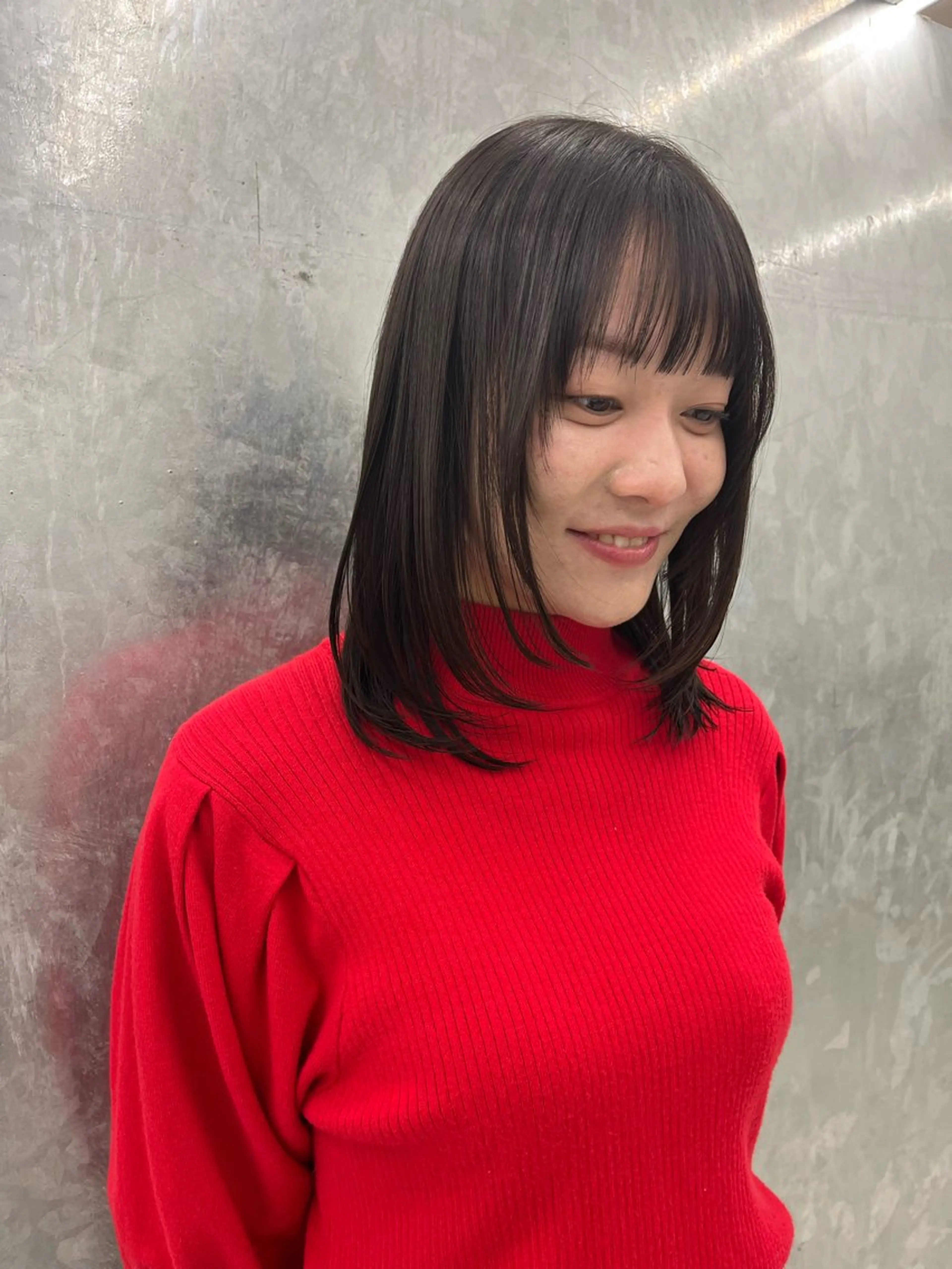 ミディアム ミディアムレイヤー レイヤーカット 神作 汐里　江古田 /透明感カラー🌿のヘアスタイル