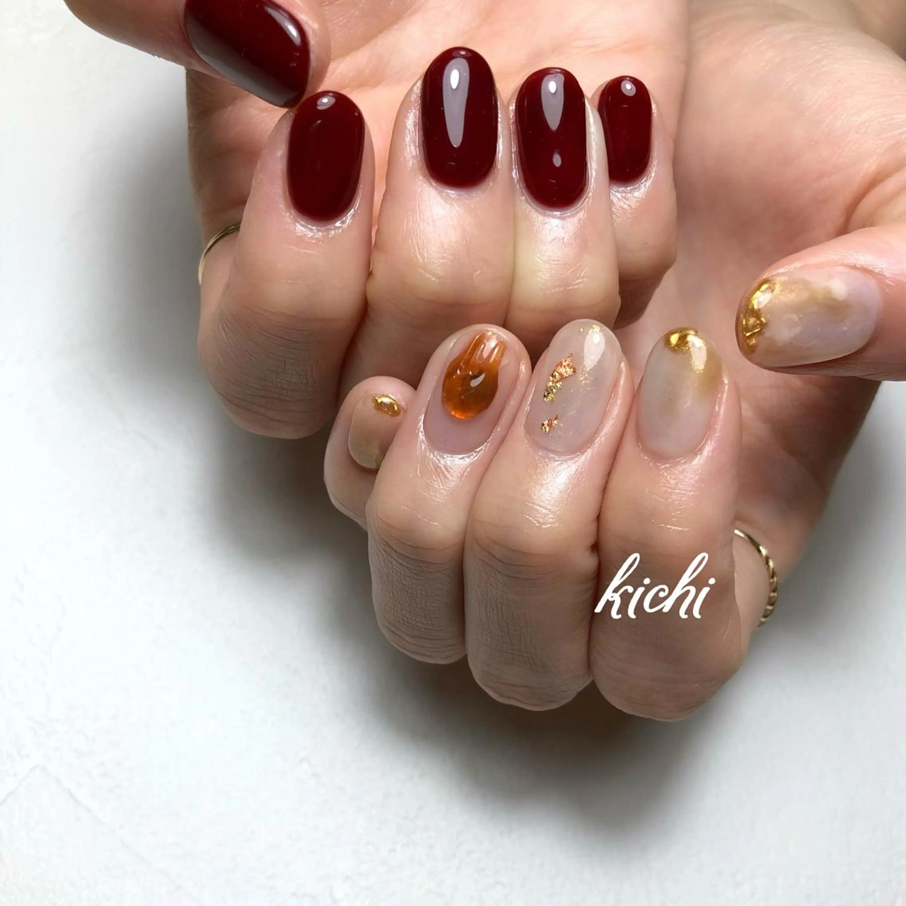 ネイル ハンドネイル フットネイル kichi･: *のネイルデザイン