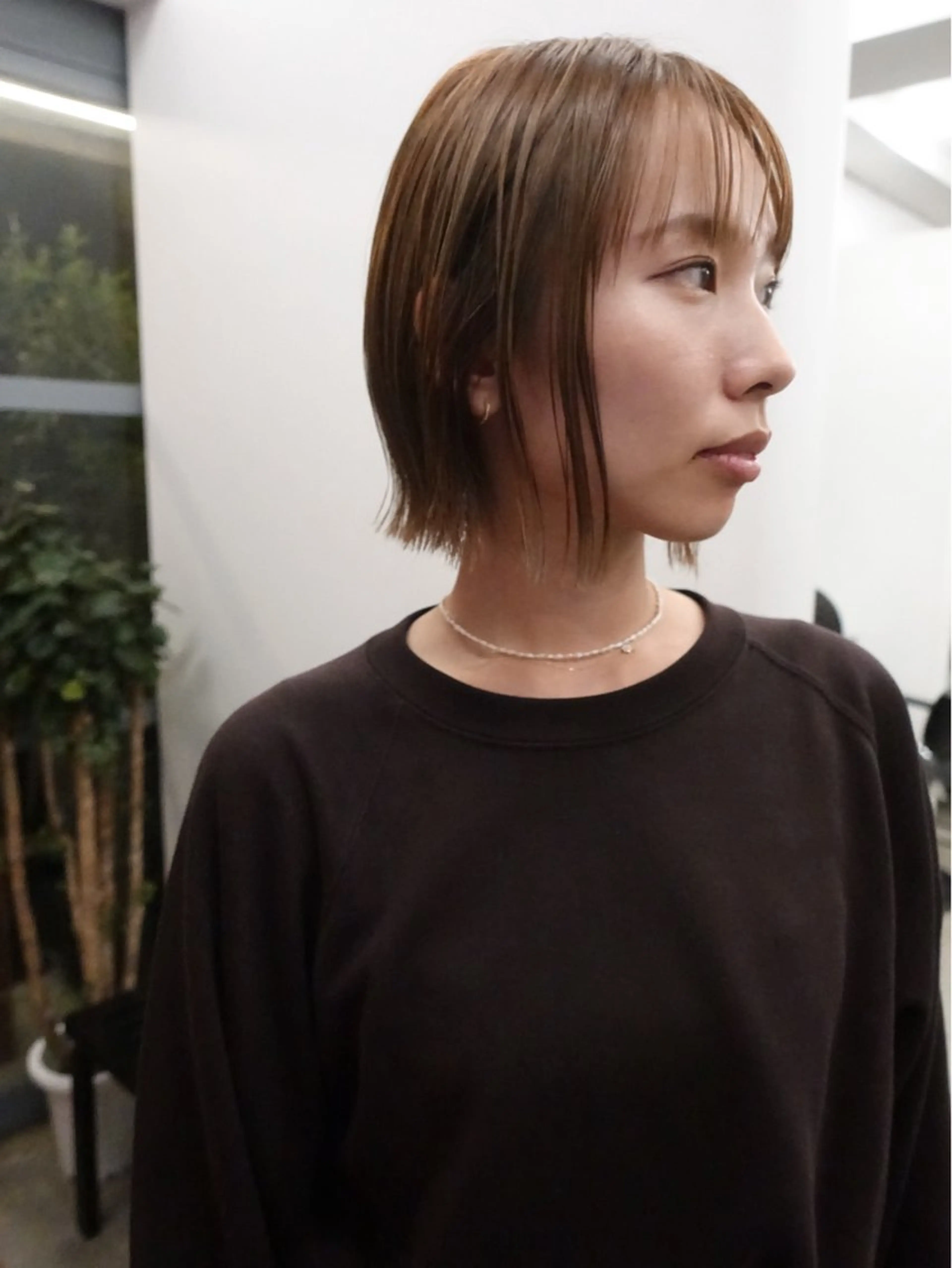 ショート カラー ボブ 外ハネヘア 広美◎ <hiromi>のヘアスタイル