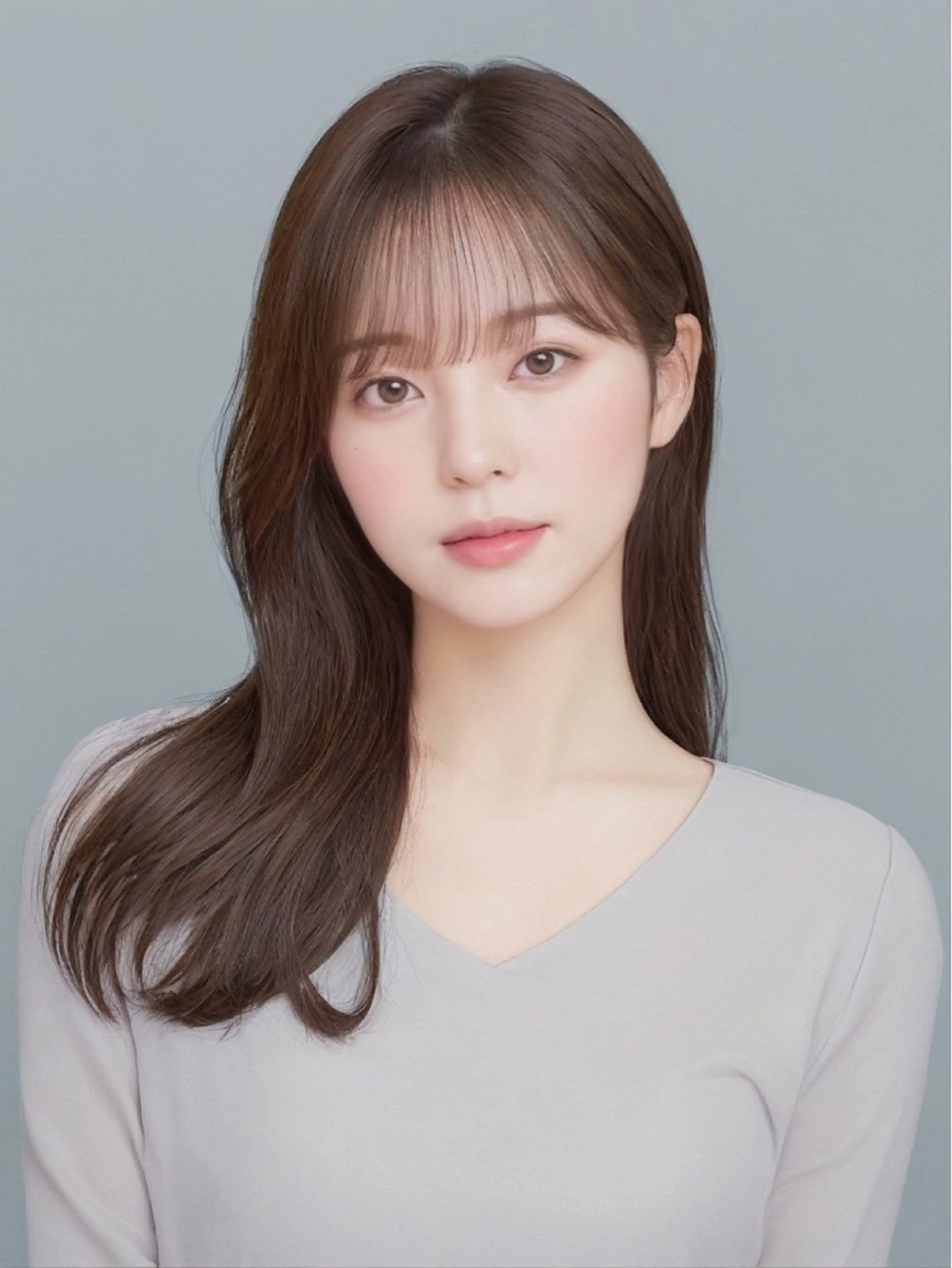 ロング 中顔面短縮 顔まわり新田大翔のヘアスタイル