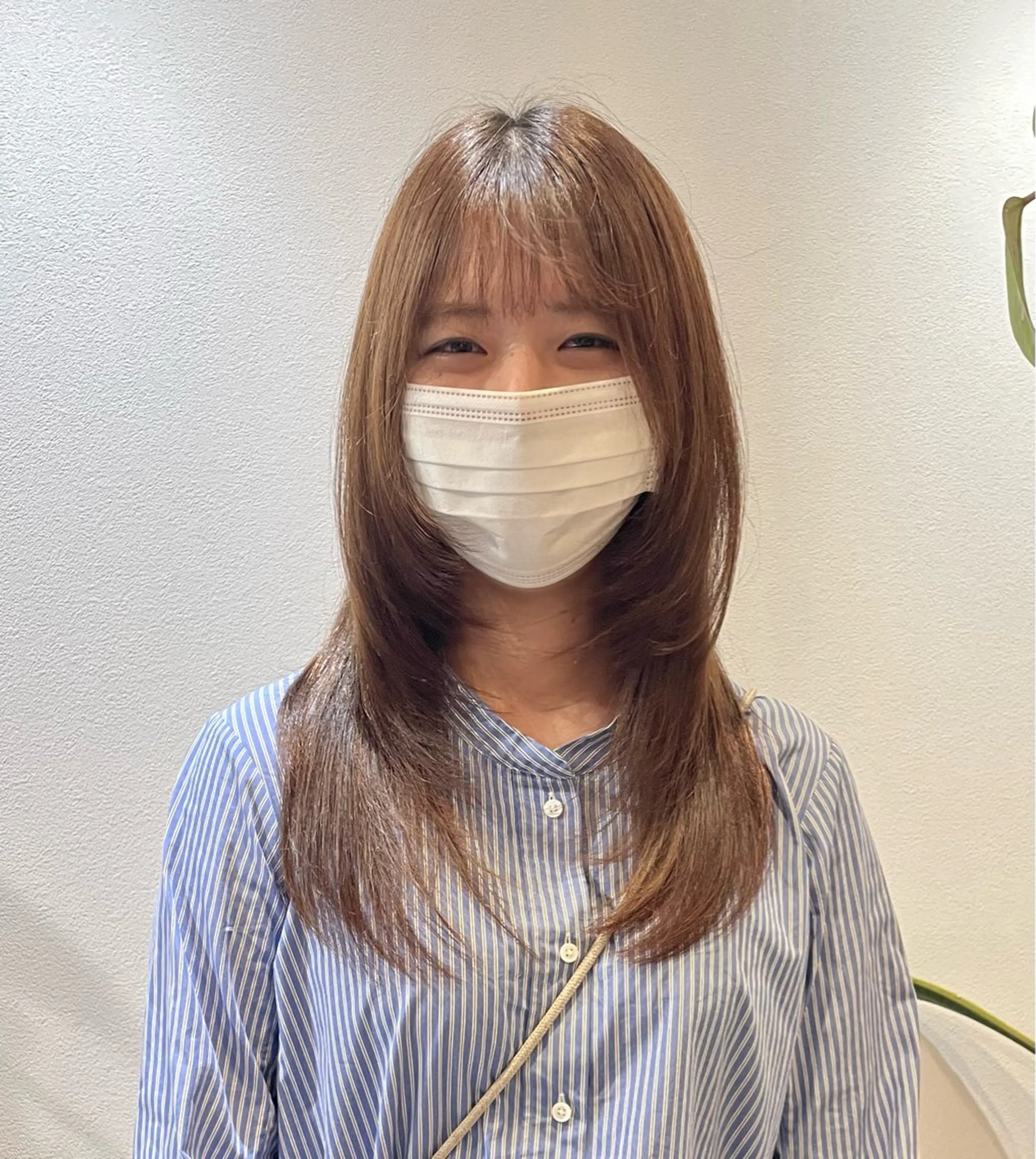 セミロング レイヤーカット カット 💝ブリーチ ショート/れい💝のヘアスタイル