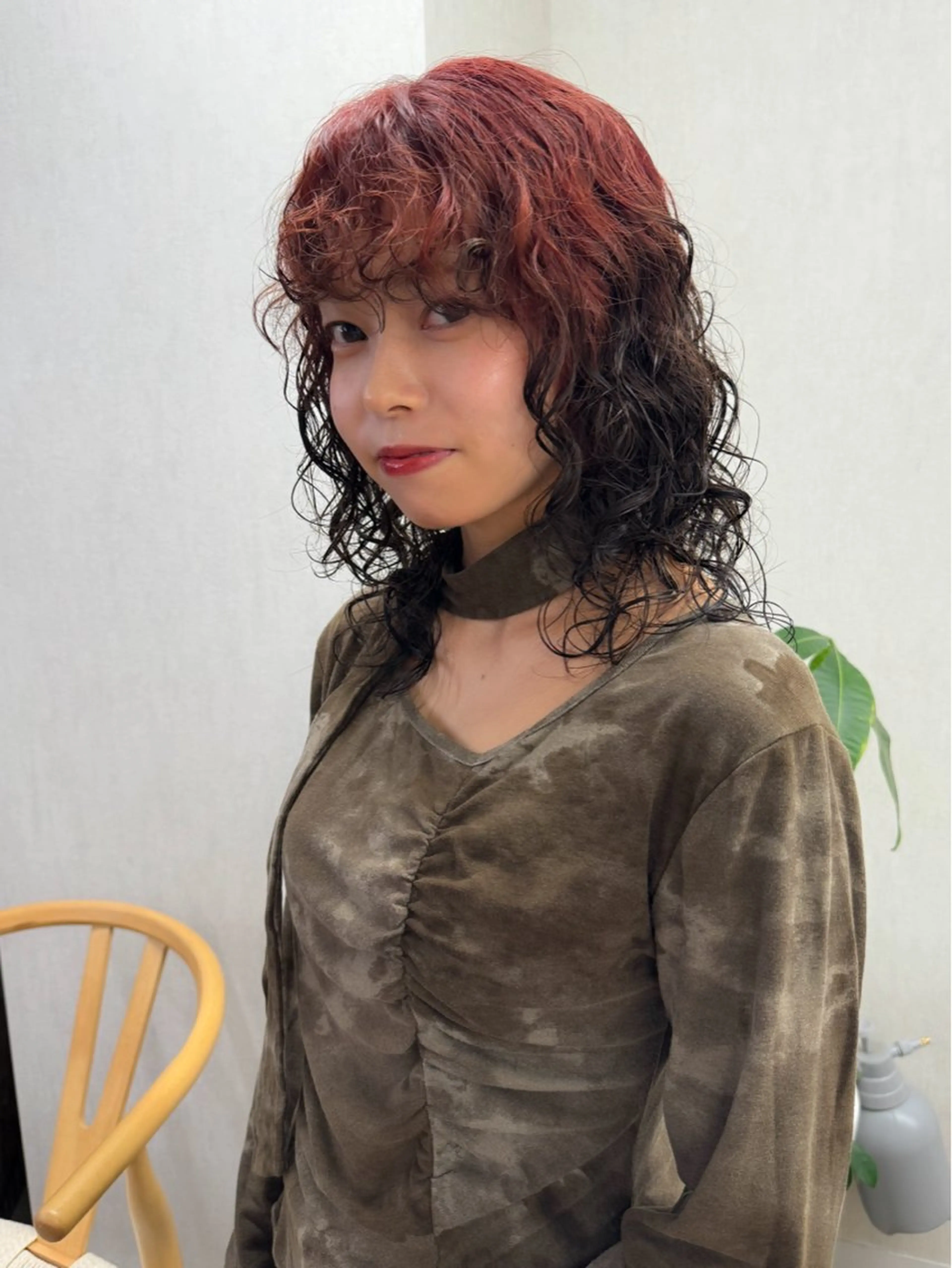 ミディアム パーマ ミディアムパーマ kiji所属・kiji NAHO/ パーマ／久屋大通のヘアスタイル