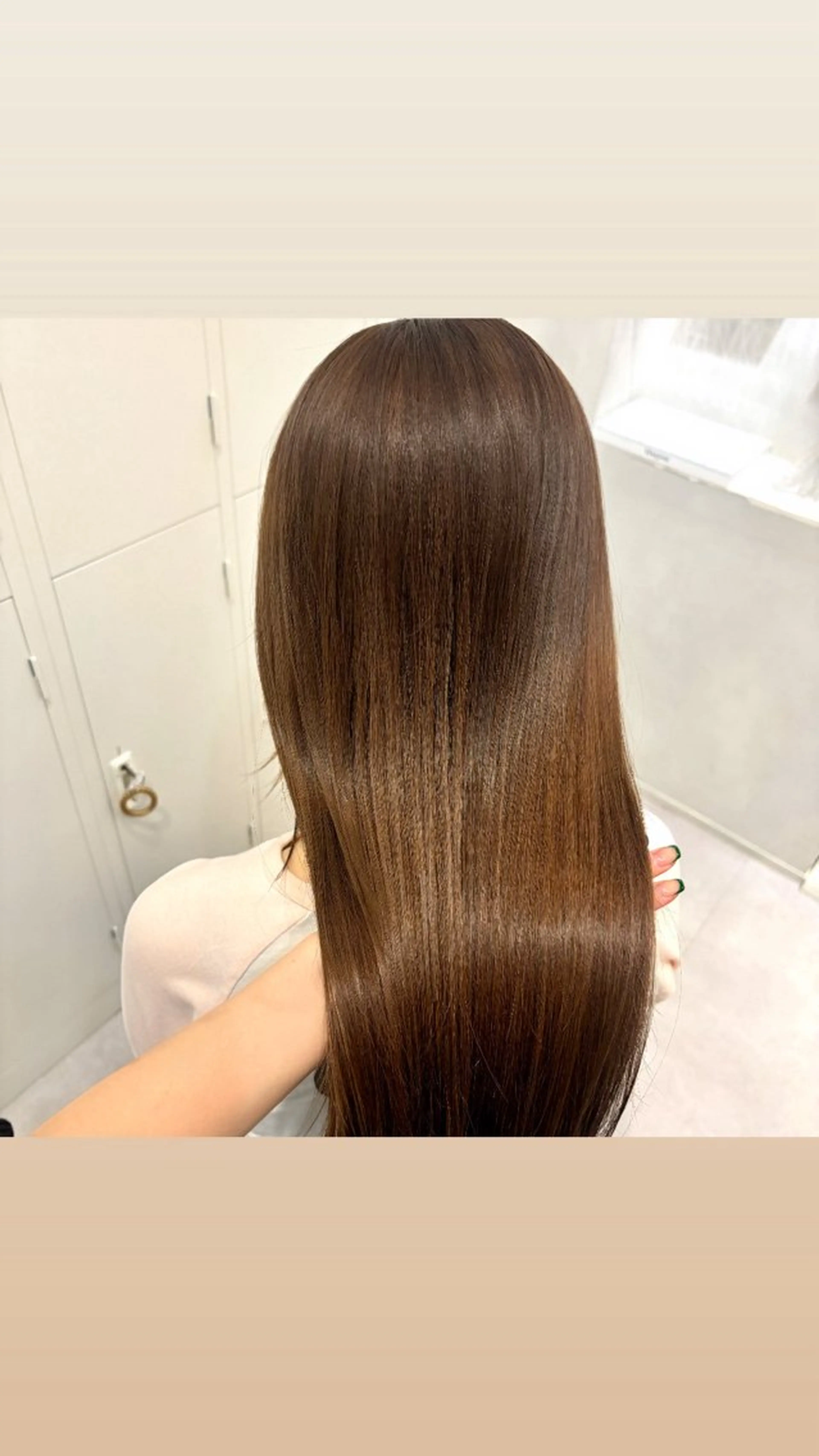 ロング カット ヘアカラー 縮毛矯正 トリートメント hina /髪質改善/カラーのヘアスタイル