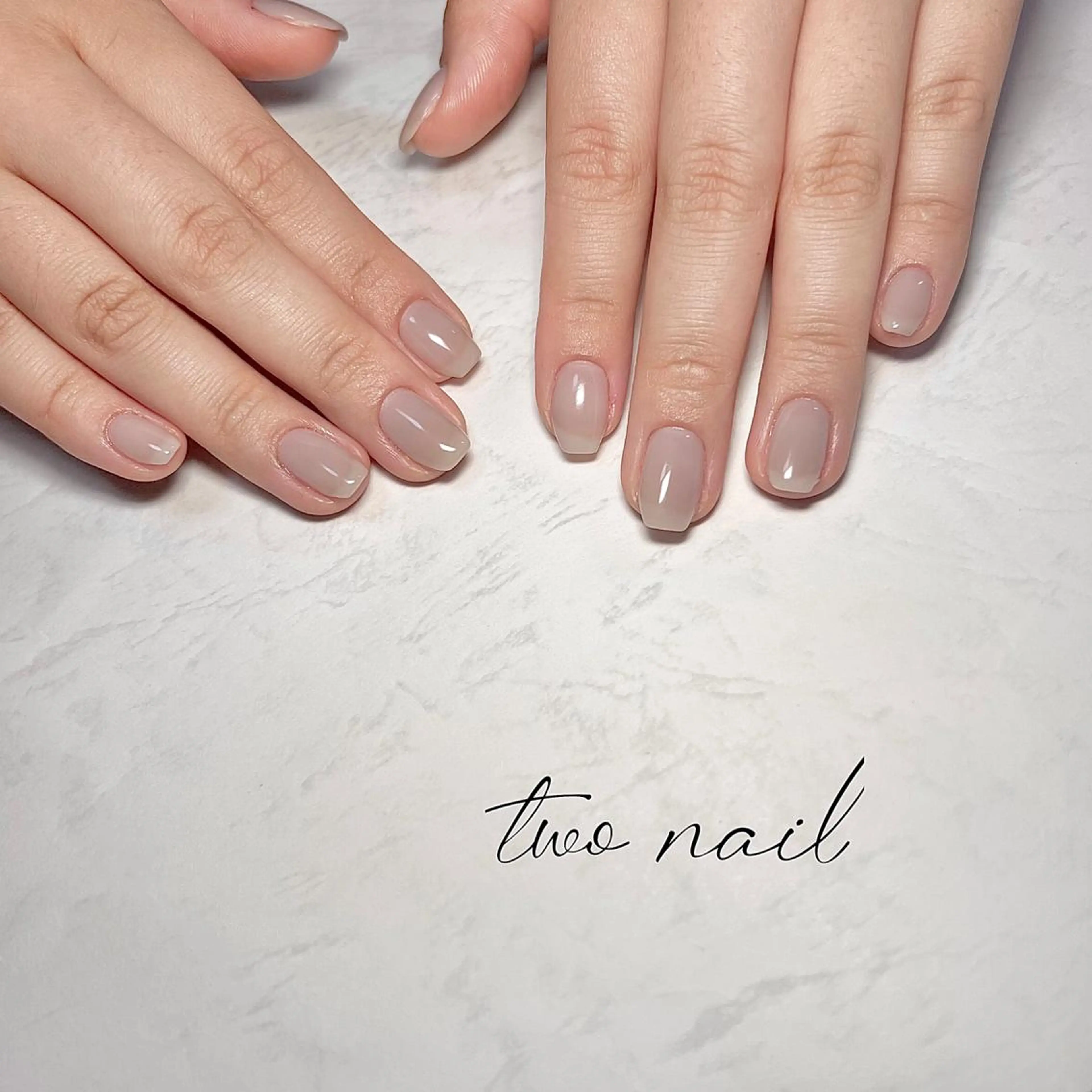 ネイル アートネイル フットネイル ハート ニュアンスネイル ホワイト ハンドネイル two nailのネイルデザイン