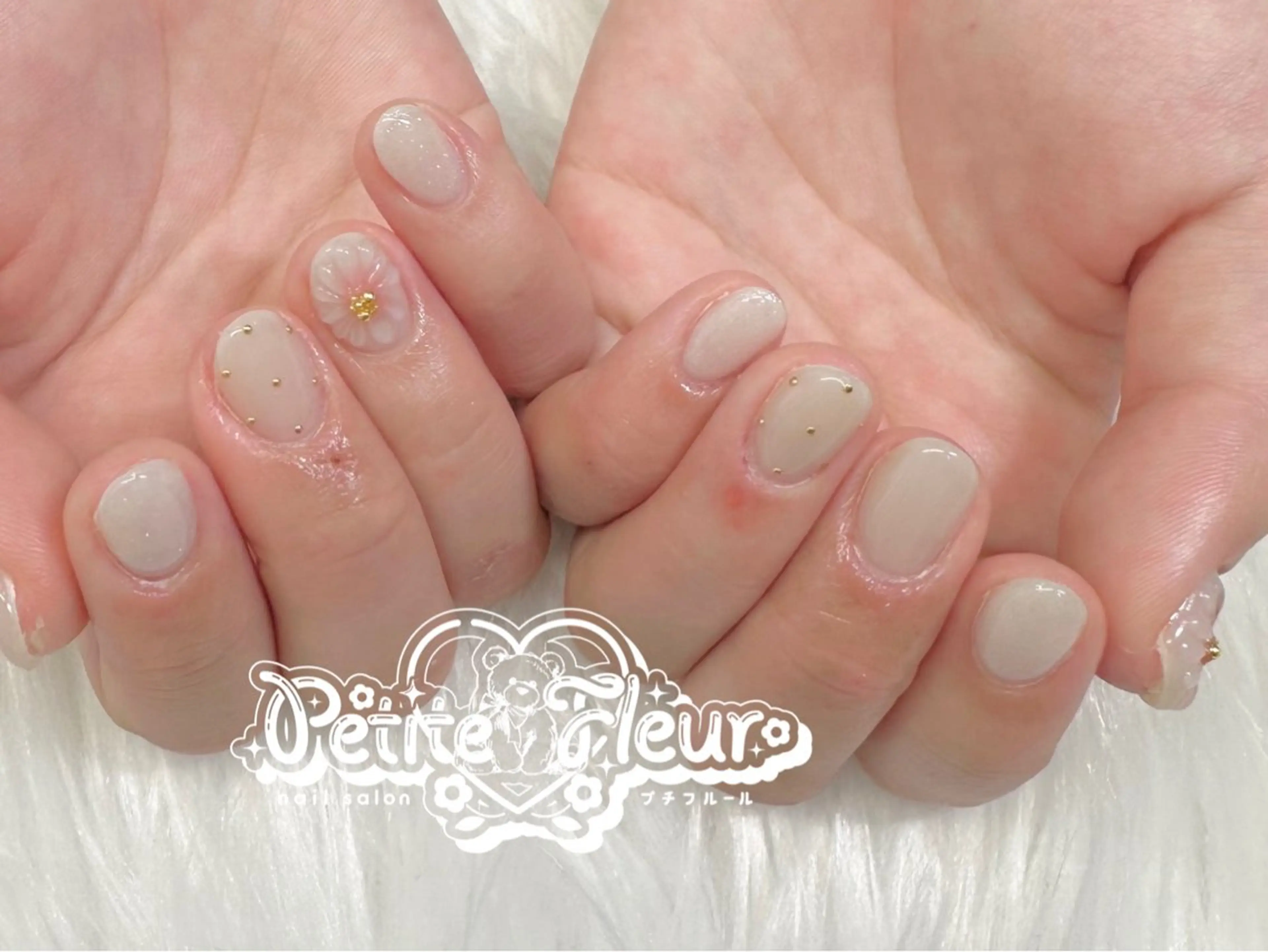 ネイル フラワーネイル ぷっくりネイル ❁⃘*。Petite fleur❁⃘*りさのネイルデザイン