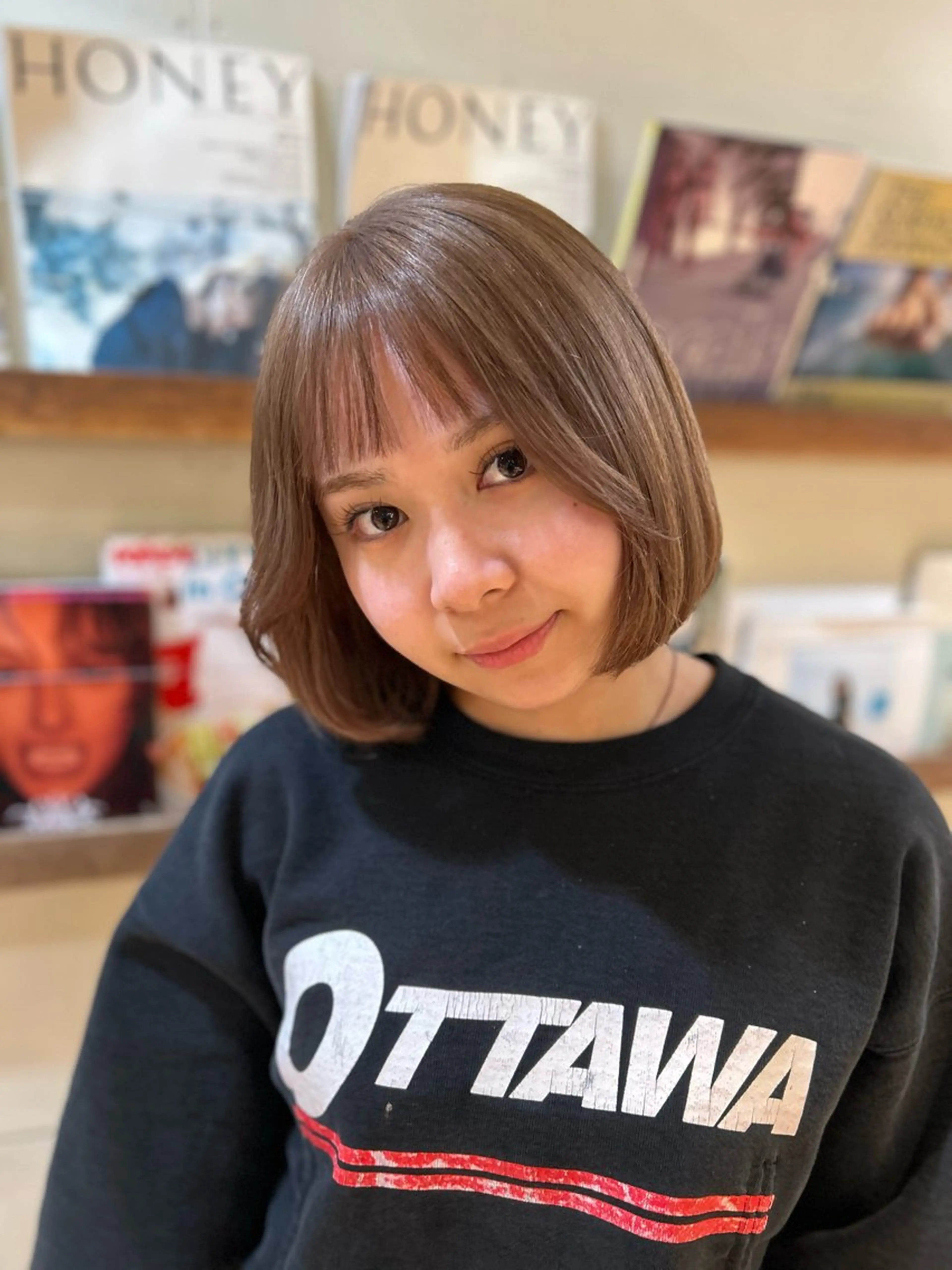 カラー ブラウンカラー ヘアカラー MANA /カラーモデル募集のヘアスタイル