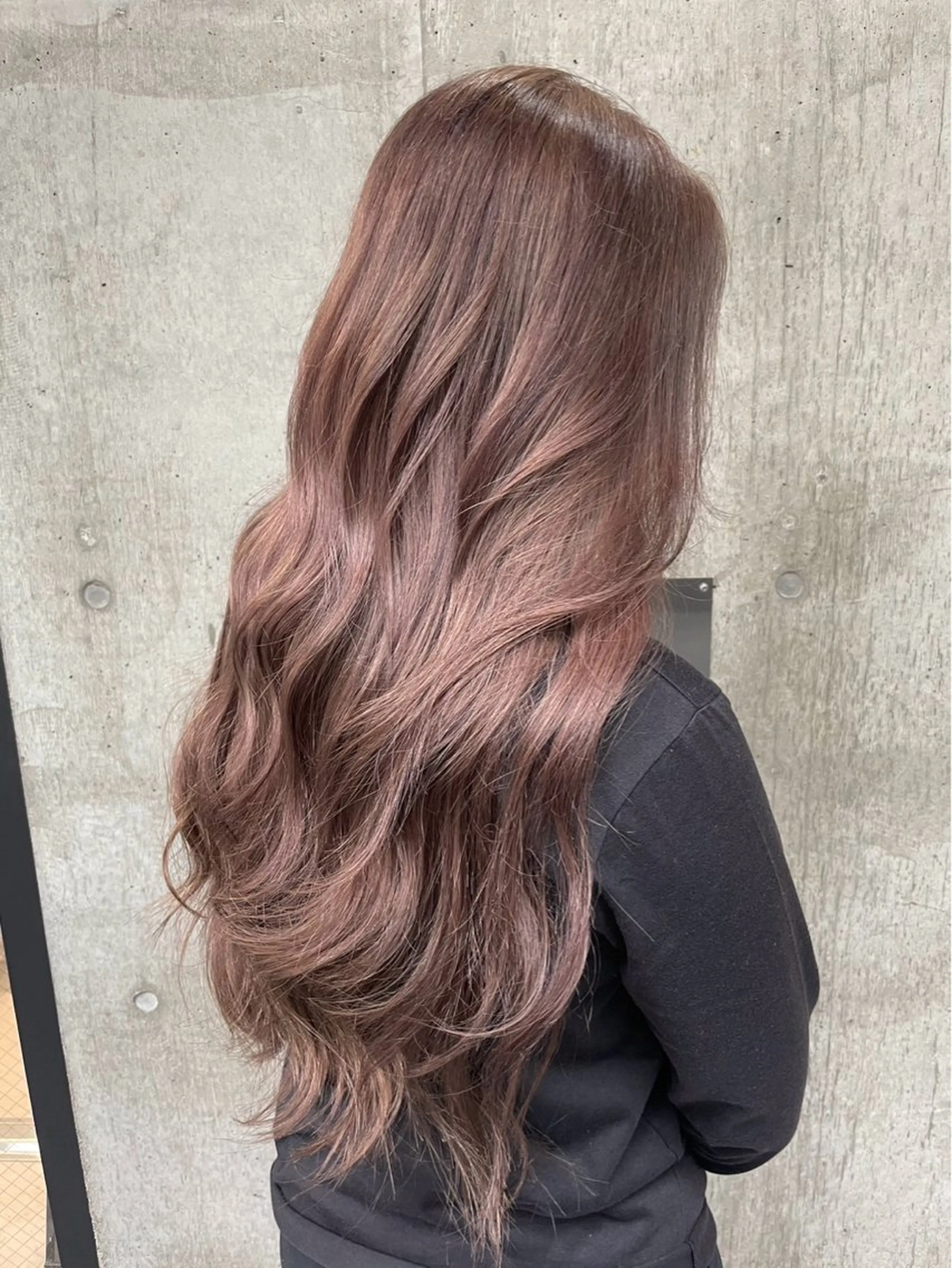 ロング カラー ヘアカラー 🖤ワンカラー‪ 🦋Nanaha🦋のヘアスタイル