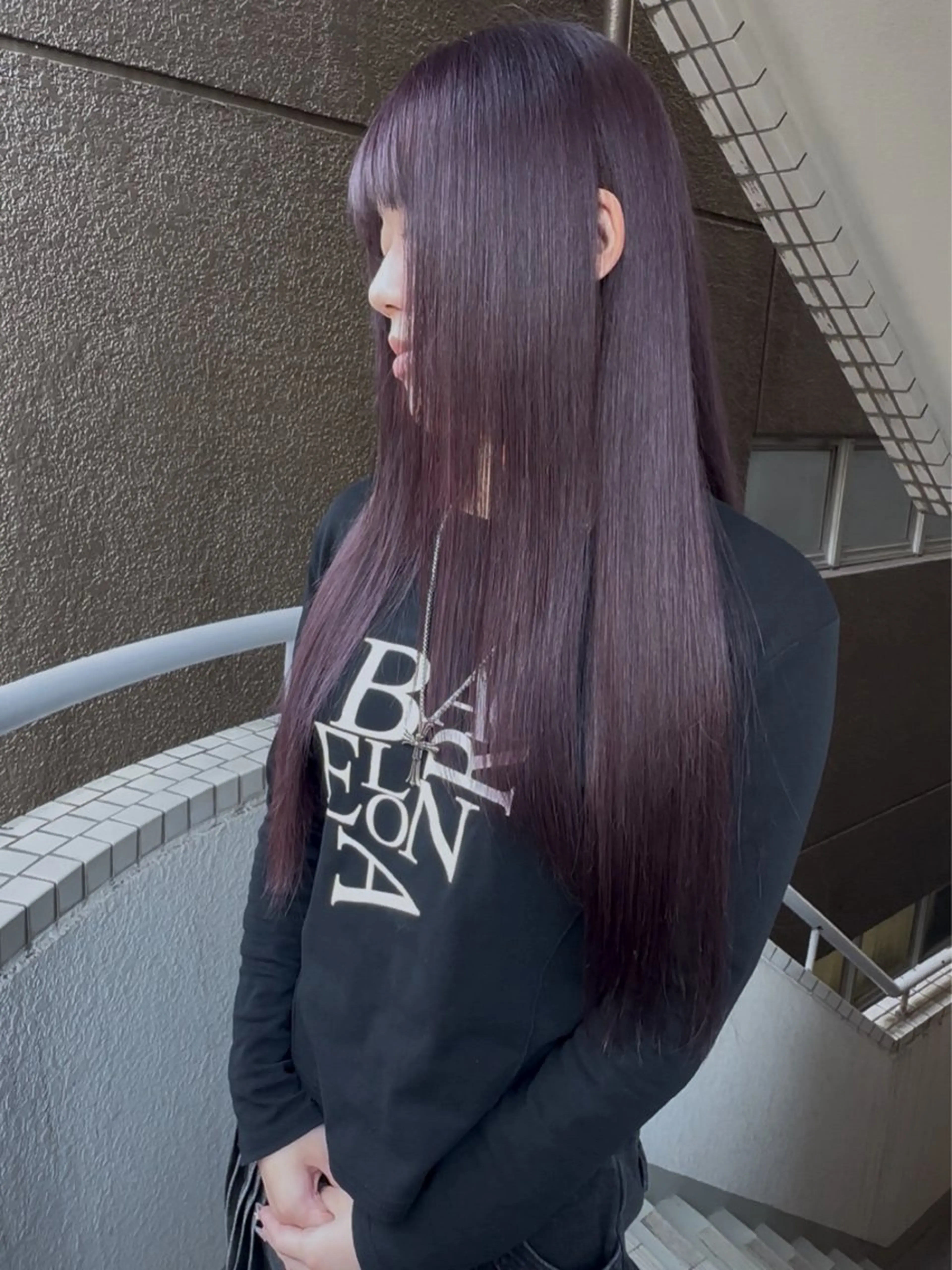 ロング ヘアカラー 柏井 陽菜のヘアスタイル