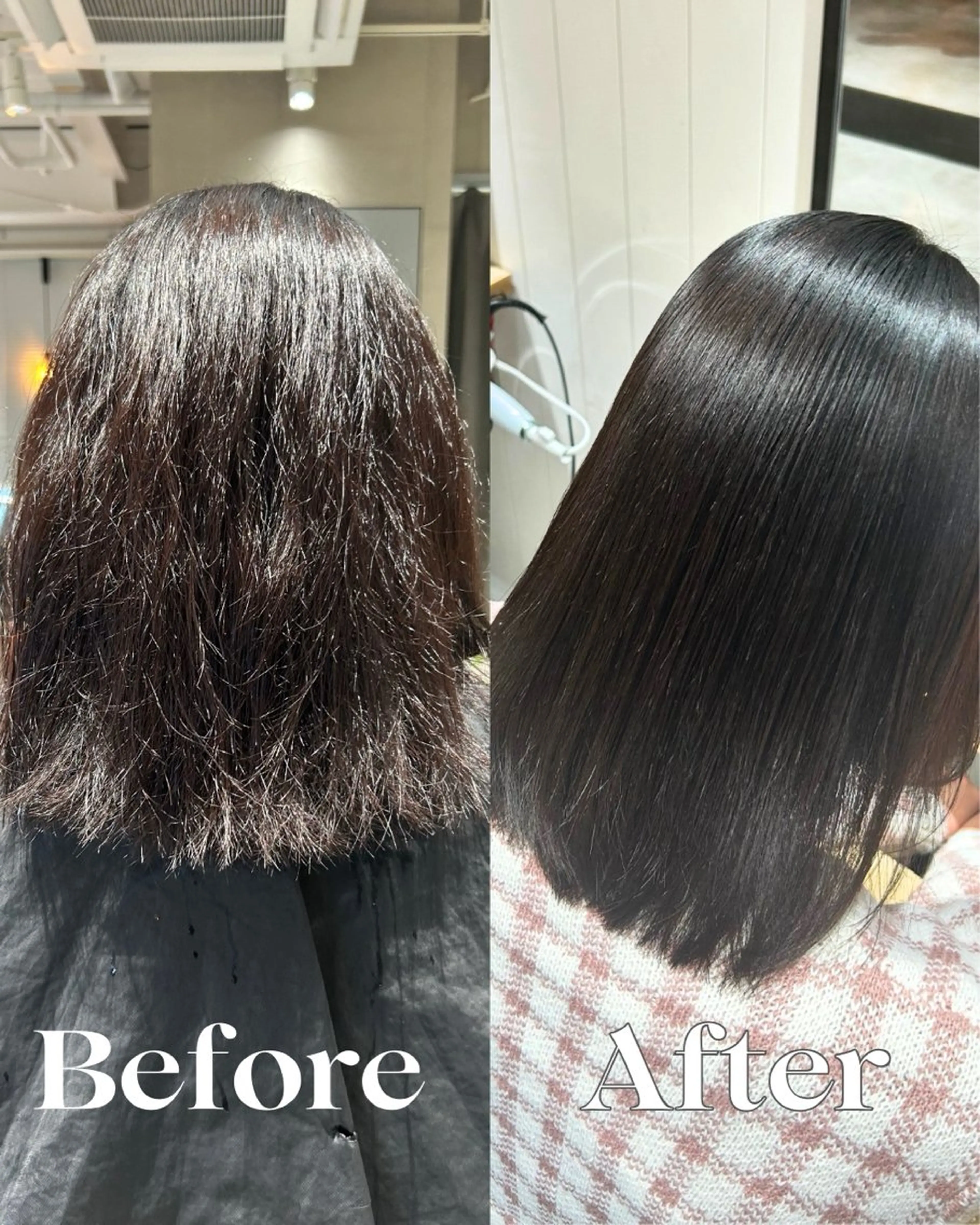 セミロング 髪質改善 縮毛矯正 カット 縮毛矯正 トリートメント 茅ヶ崎/縮毛矯正/ ソノカのヘアスタイル