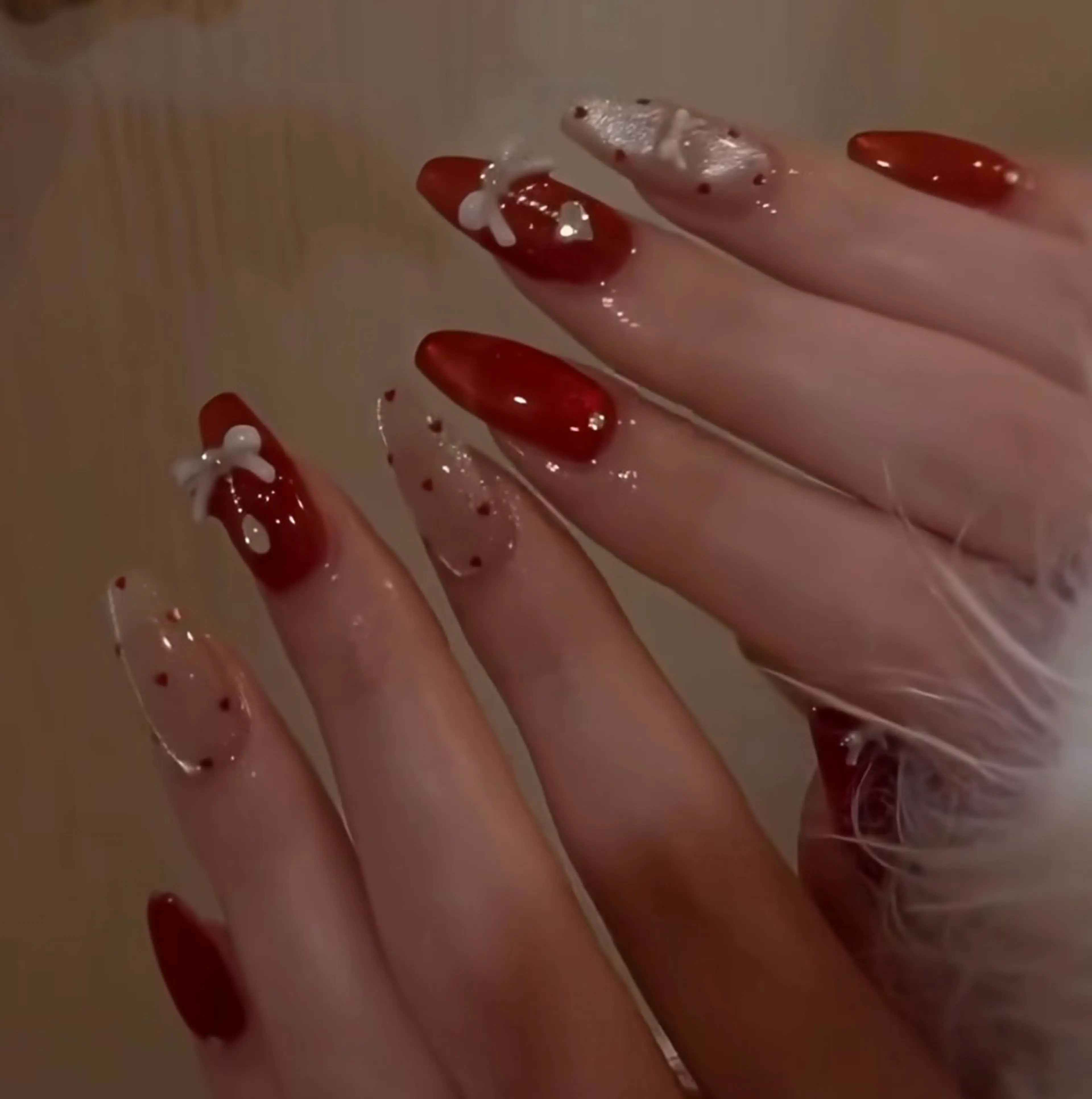 ネイル アートネイル べっ甲ネイル チークネイル 成人式 長さ出し ハンドネイル ハンドケア For you. Nail Salonのネイルデザイン