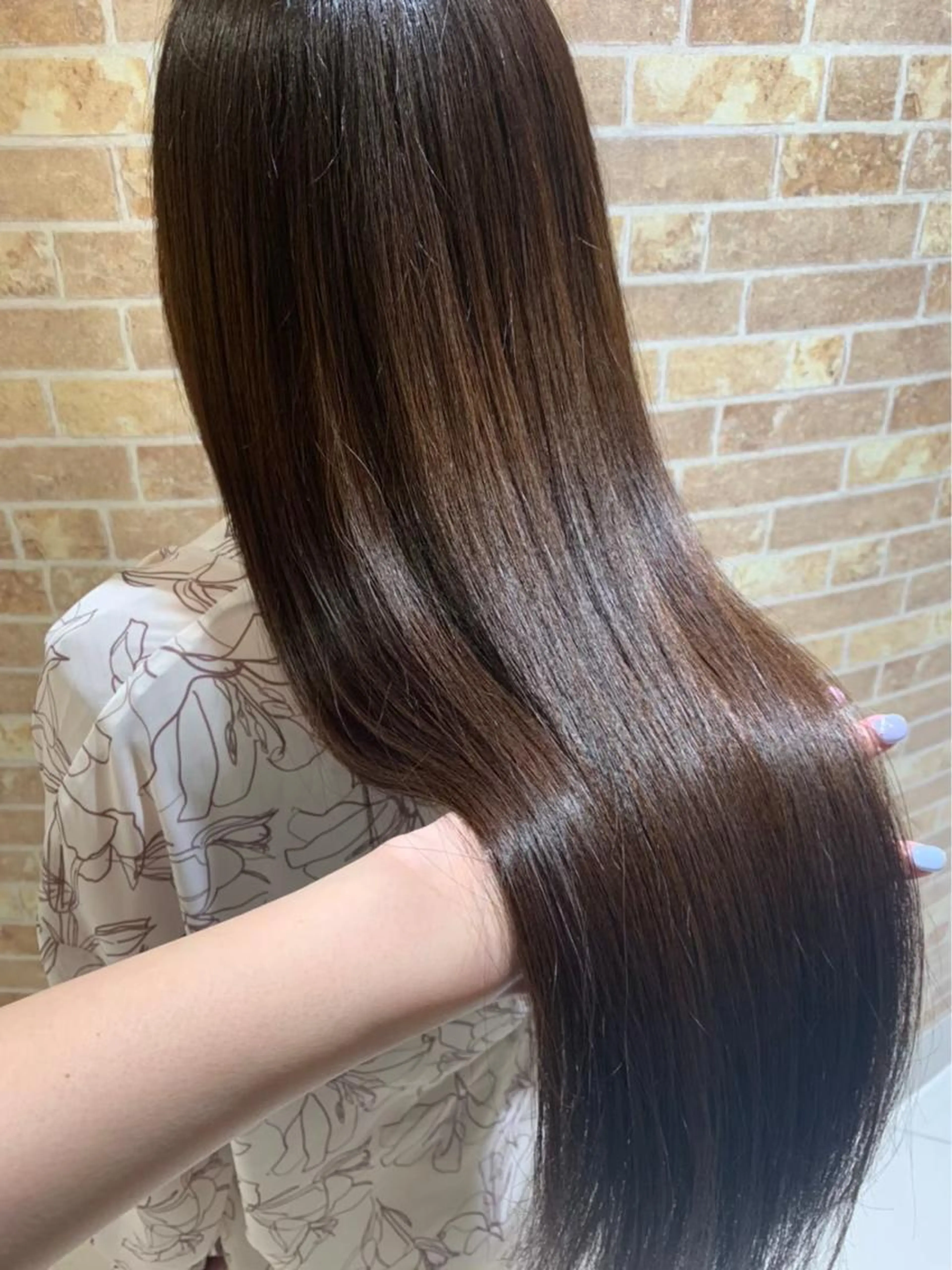 〈癖のある髪をサラサラに💎〉縮毛矯正ストレート💖＋ケアトリートメント✨メンズも可能です！/髪質改善の写真