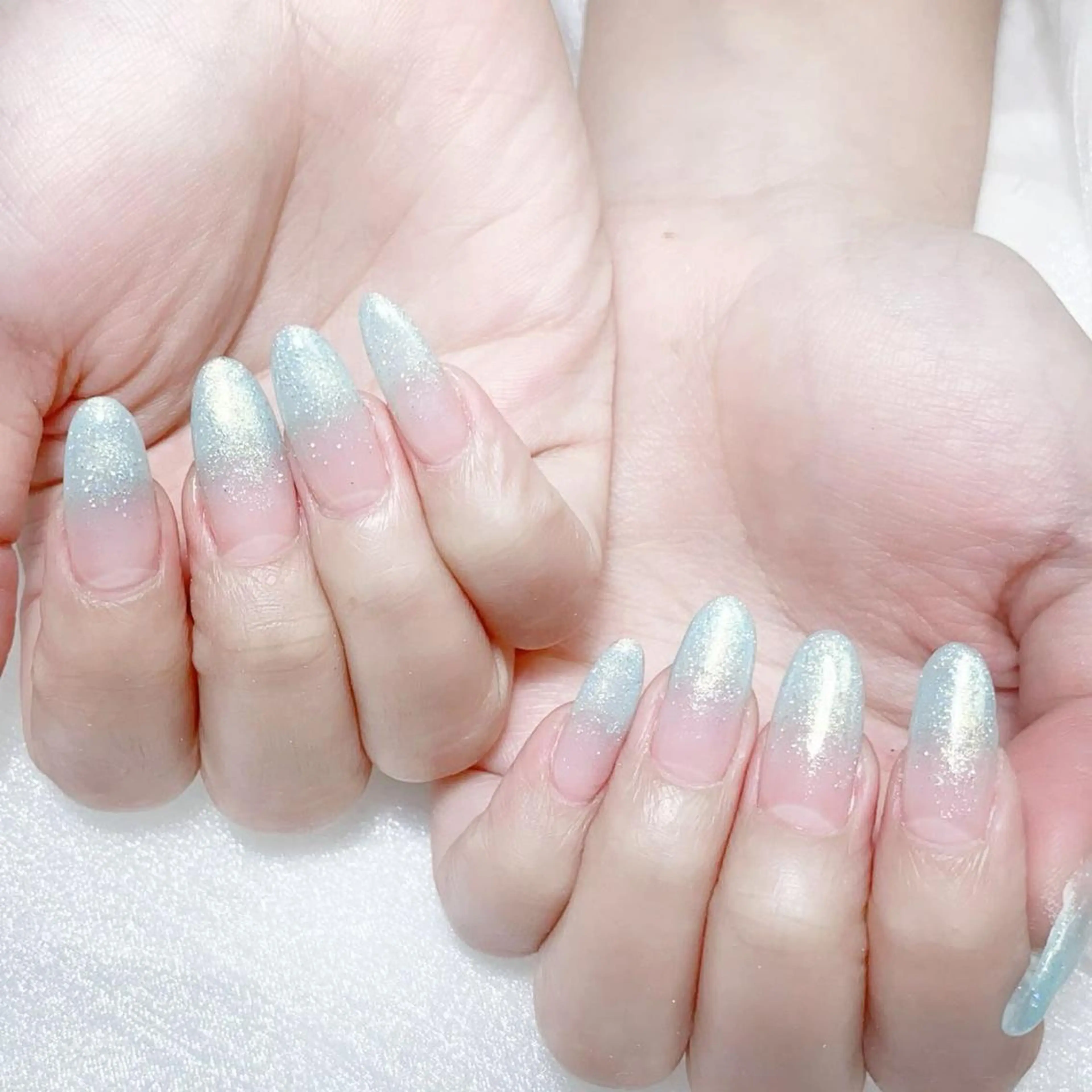 ネイル グラデーション ラメ(グリッター) ラメグラデーション NAILサロン 木にいるのネイルデザイン