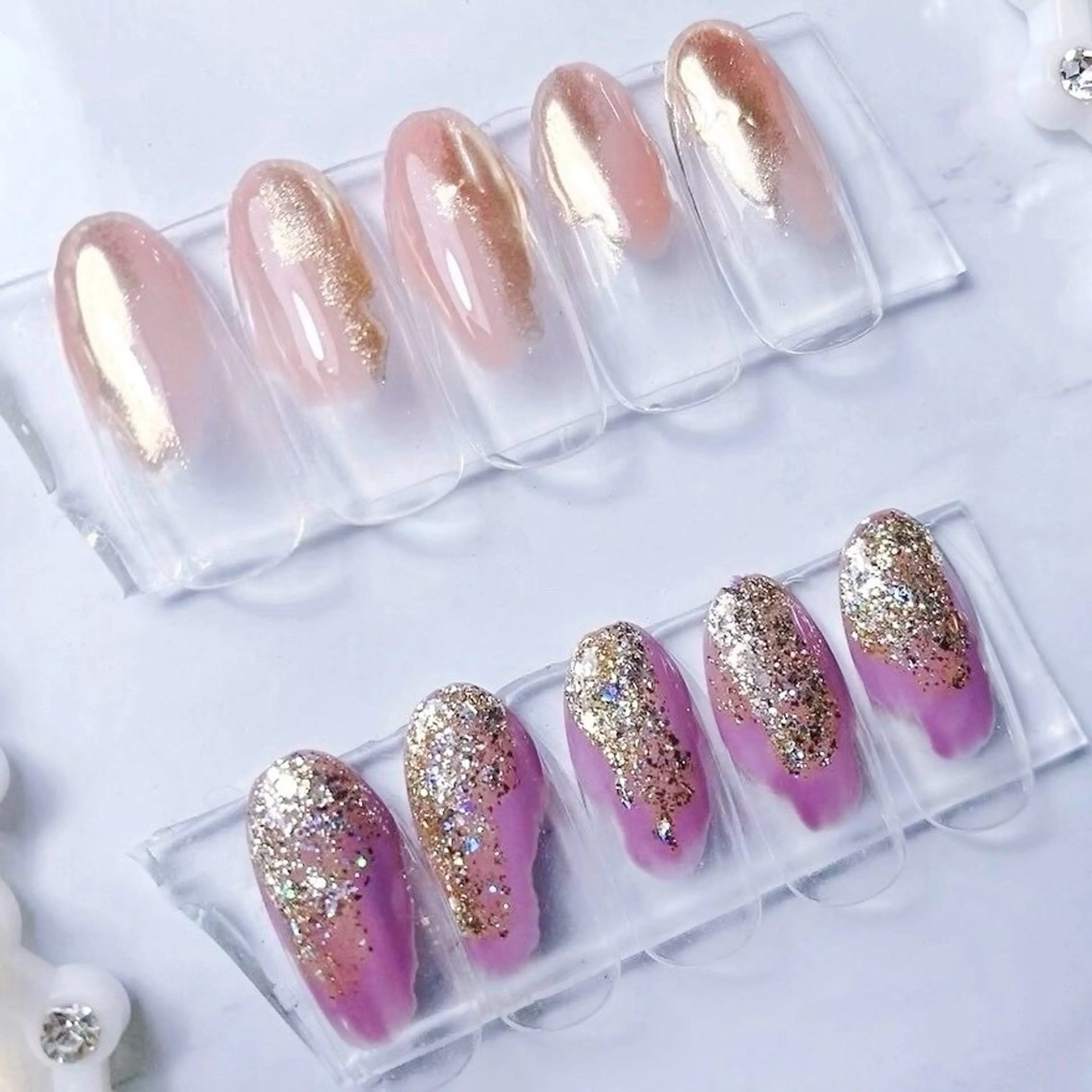 ネイル ニュアンスネイル シンプルネイル ハンドネイル 𝑬𝑹𝑰𝑲𝑨 𓂃🎀𓈒𓏸のネイルデザイン