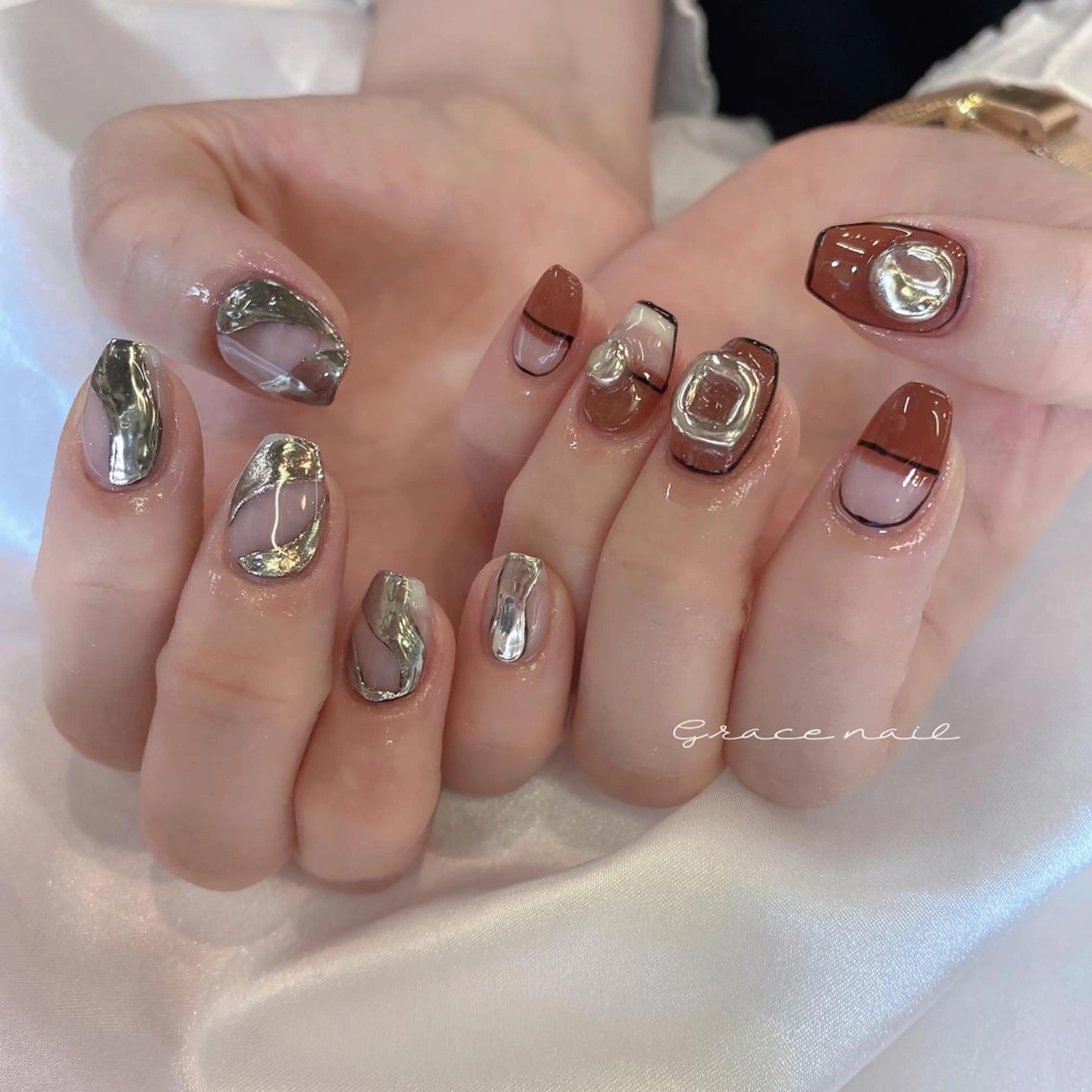 ネイル ハンドネイル ☆*｡Grace Nail｡*☆のネイルデザイン