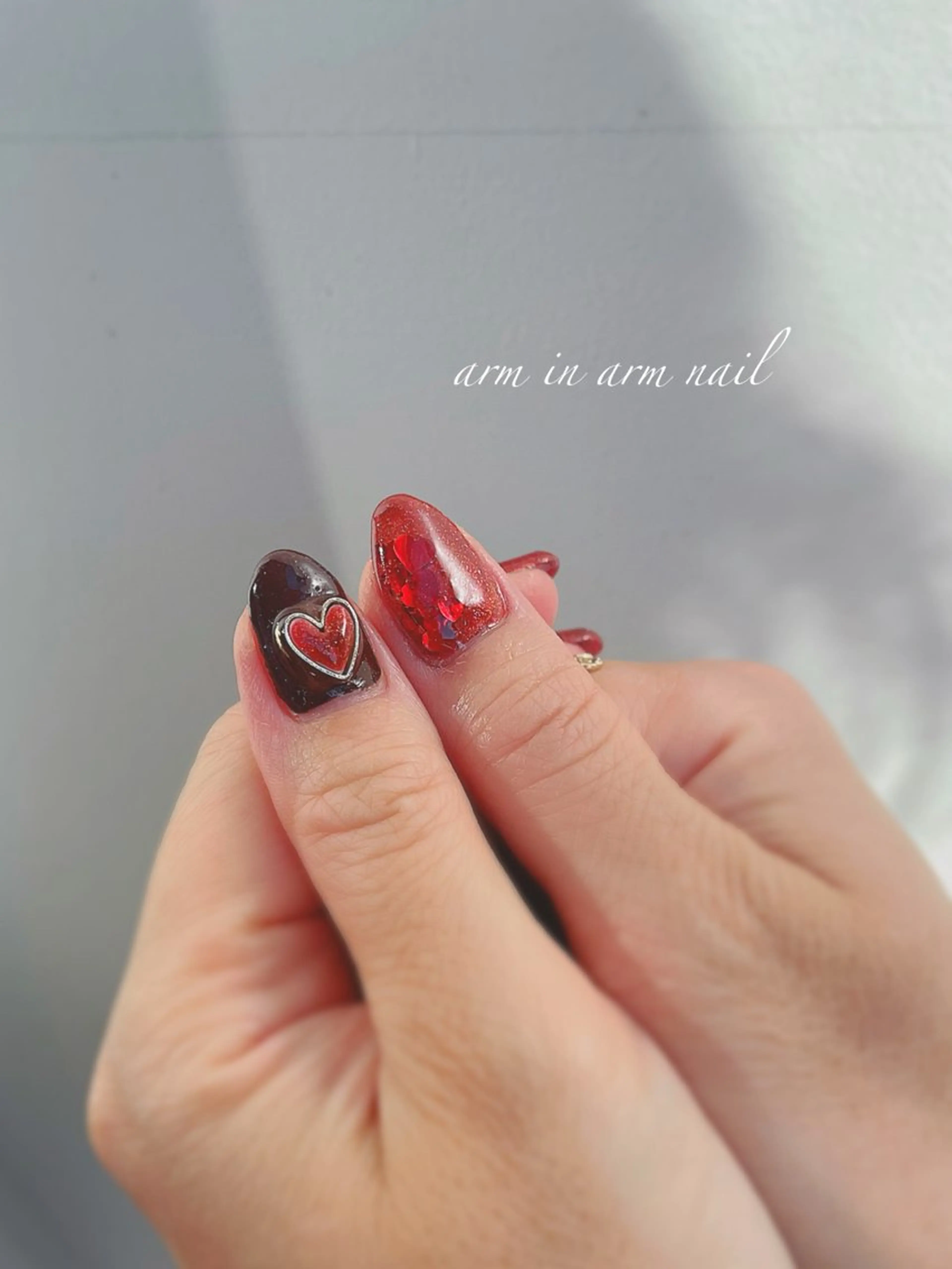 ネイル arm in arm ︎✿Yamamotoのマツエク・マツパデザイン