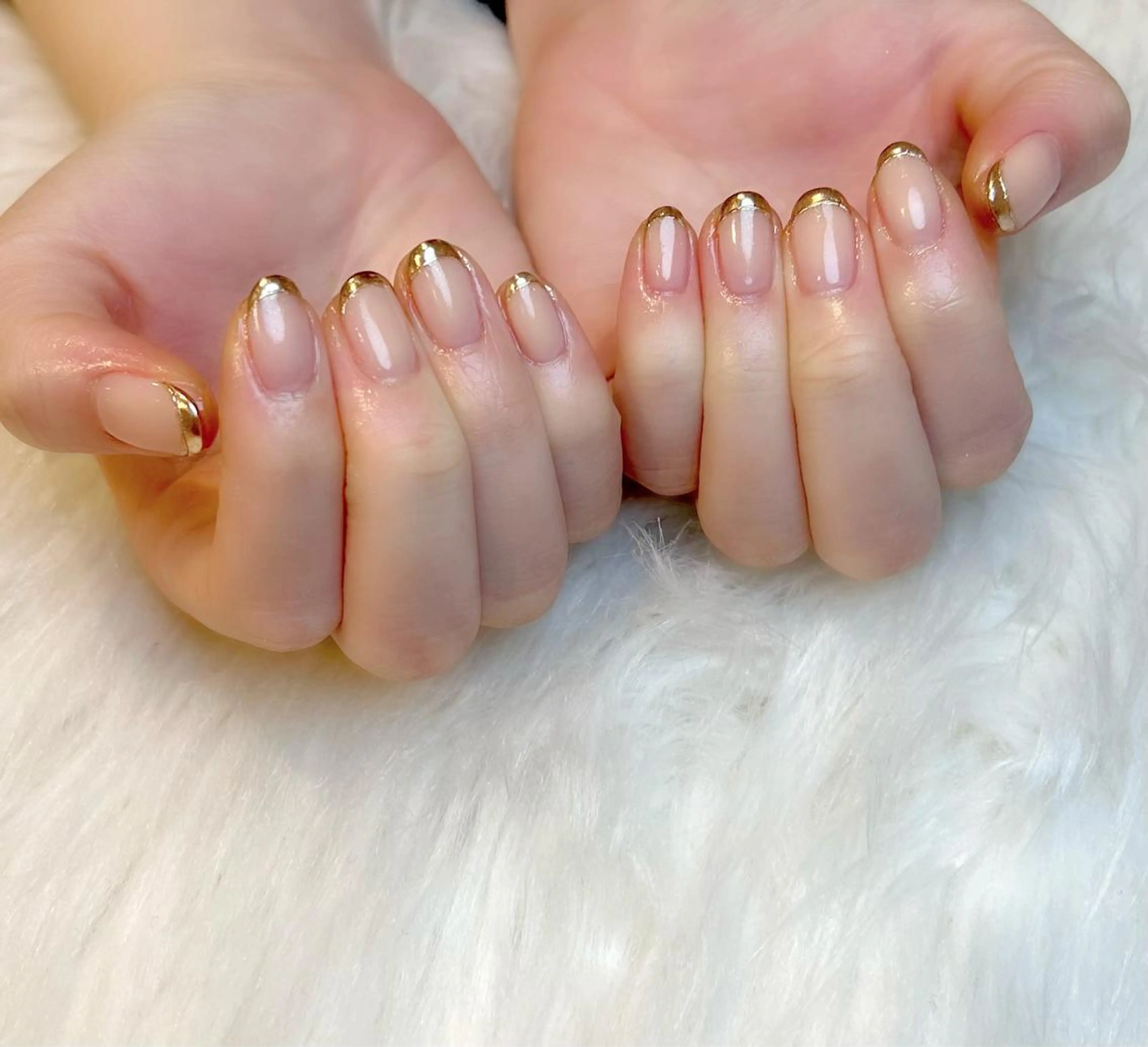 ネイル フレンチネイル ミラーネイル ハンドネイル Lino+ ネイル&よもぎ蒸しのネイルデザイン