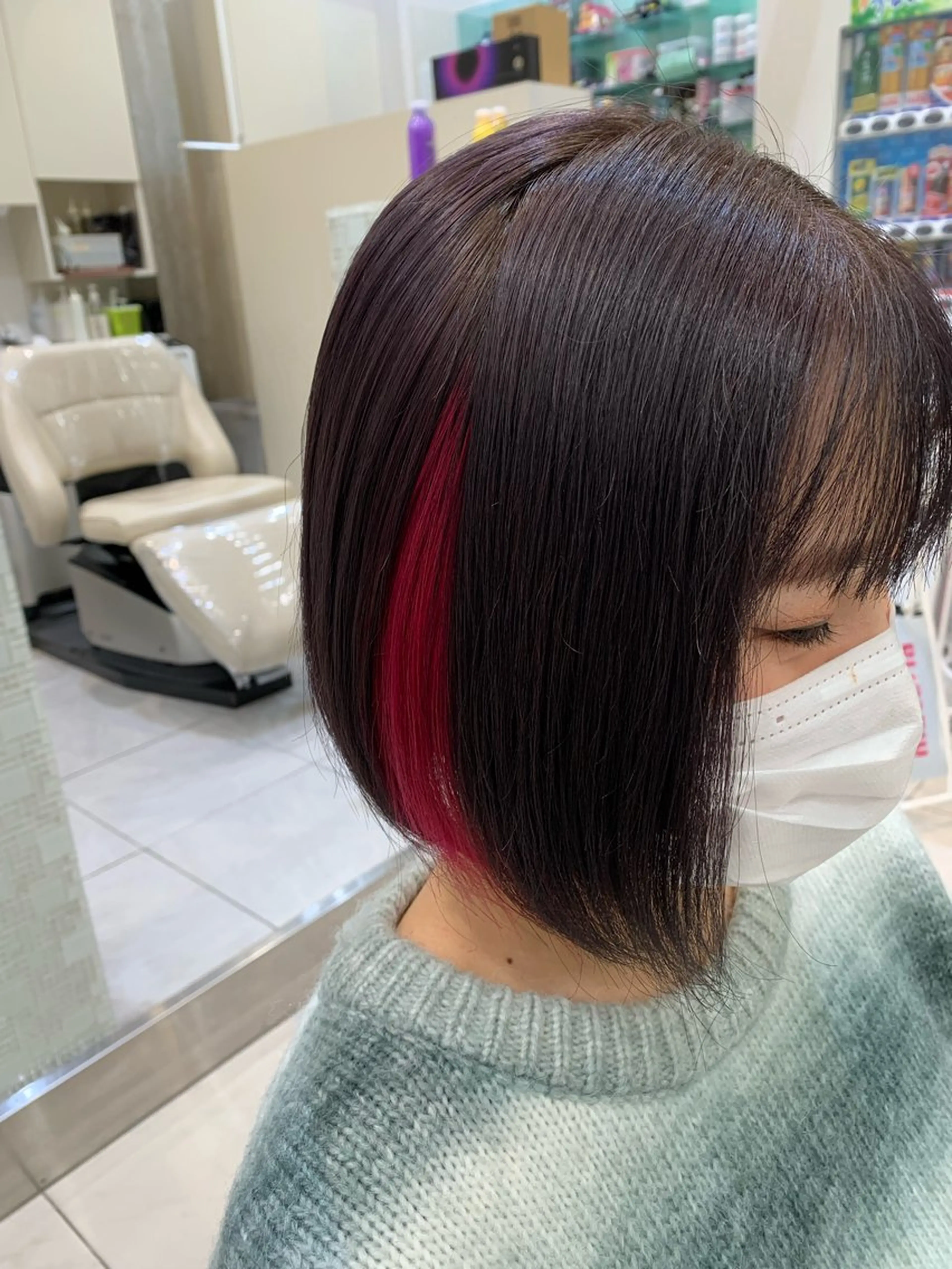 ミディアム カラー ピンクカラー 店舗代表 佐藤 幸平のヘアスタイル