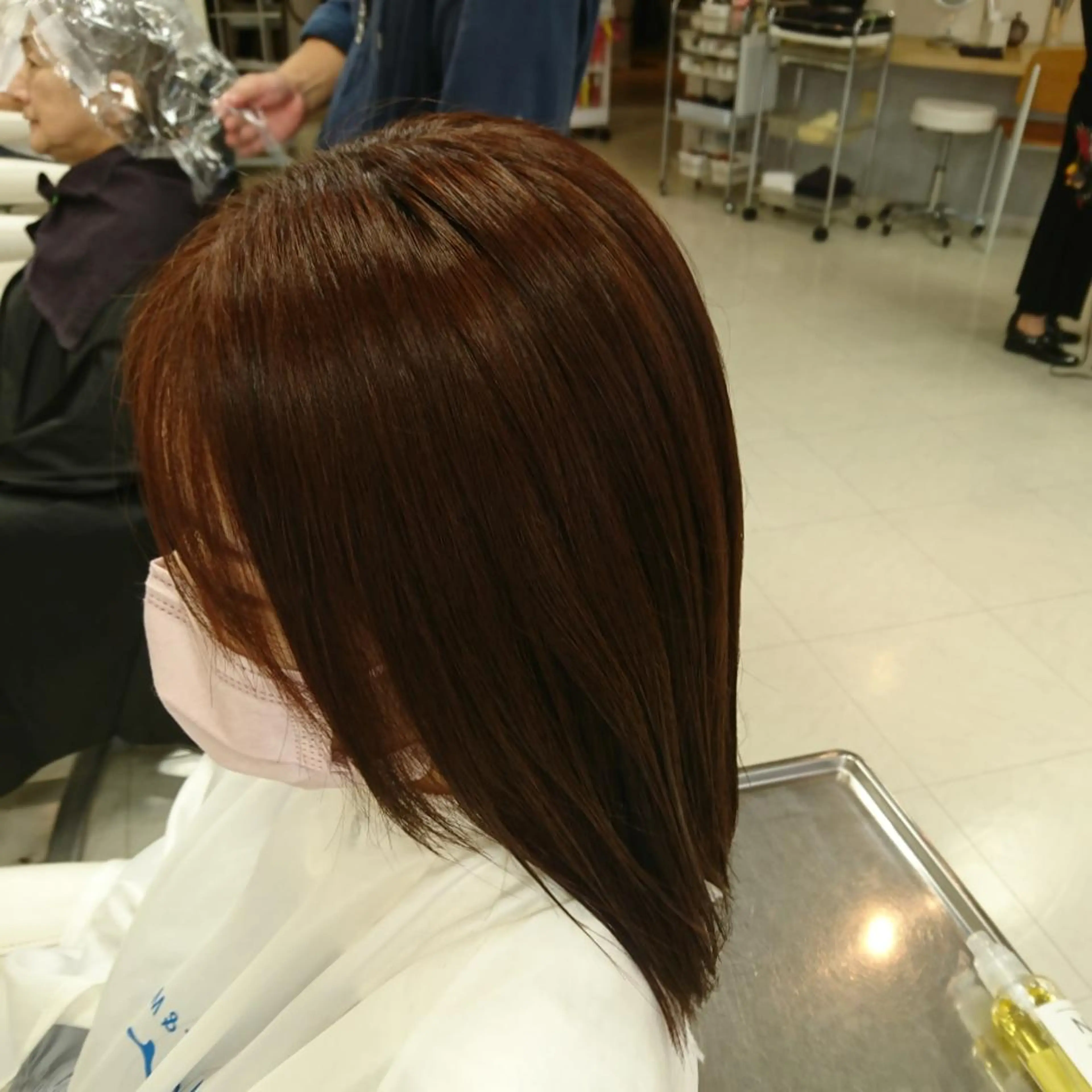 ミディアム カラー カット ヘアカラー 縮毛矯正 nagane sayakaのヘアスタイル