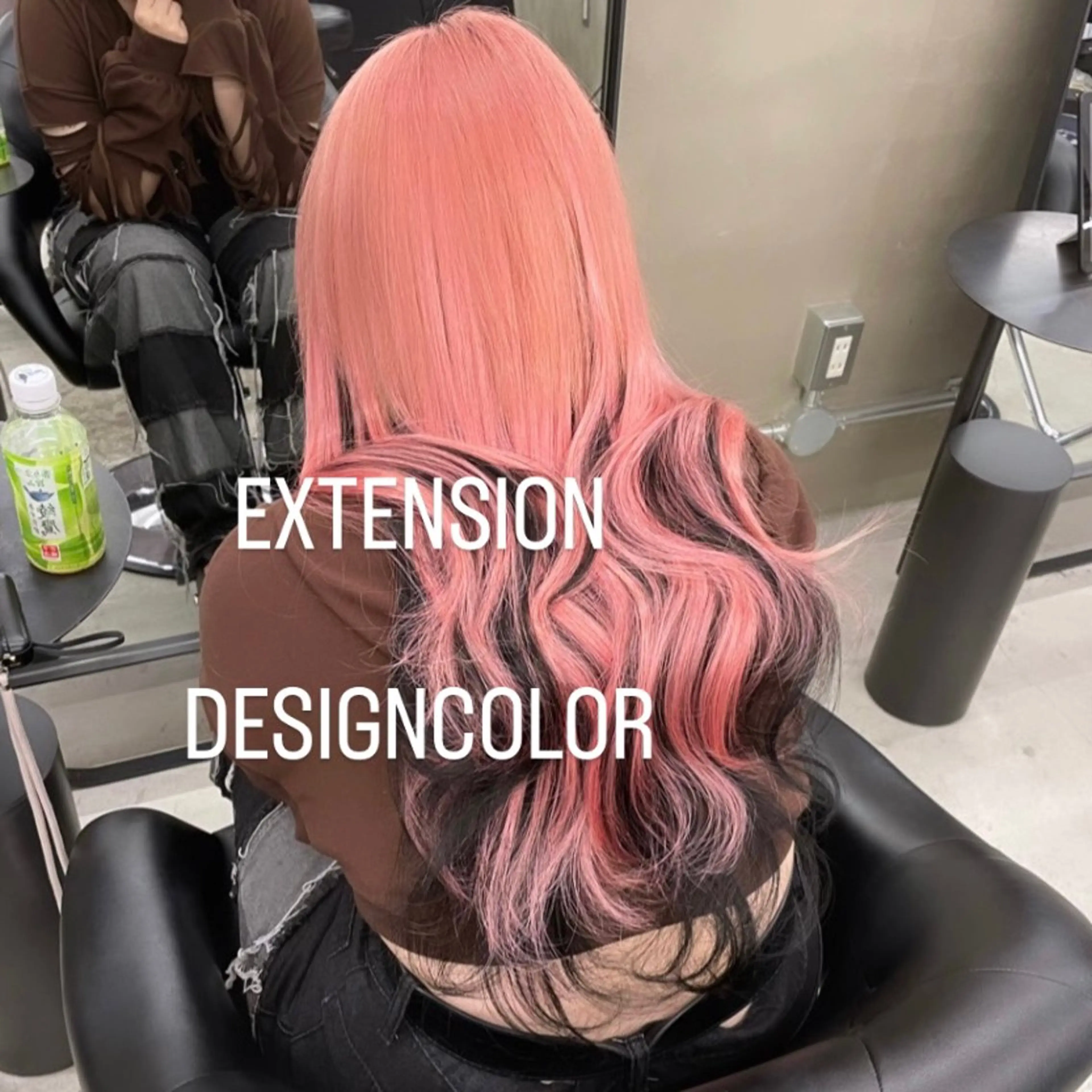 ロング カラー ヘアカラー エクステ エクステ🩵ブリーチ 韓国ヘア🩵KAEのヘアスタイル