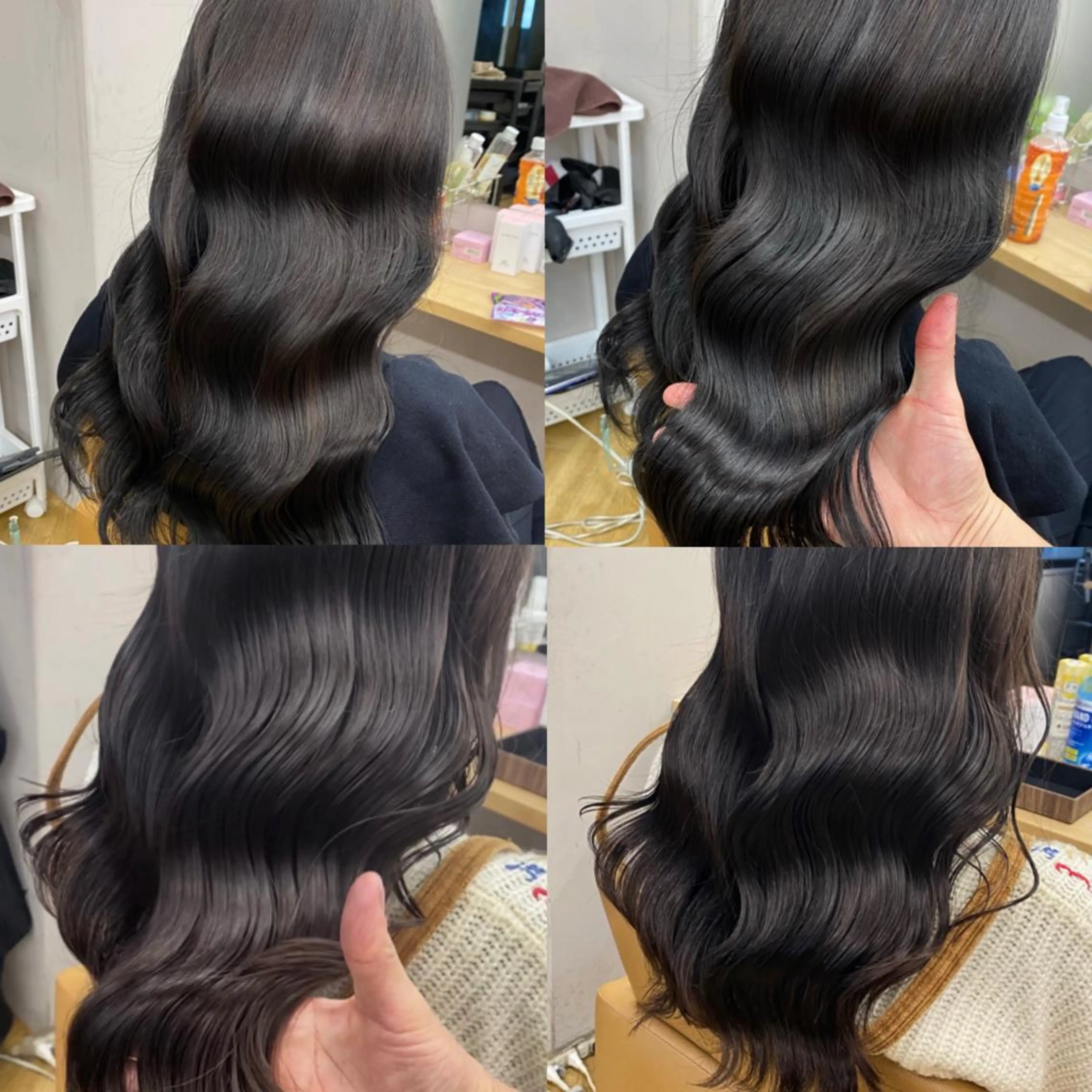 セミロング カラー イルミナカラー トリートメント カット ヘアカラー トリートメント ヘアセット プル艶職人/ にしものヘアスタイル