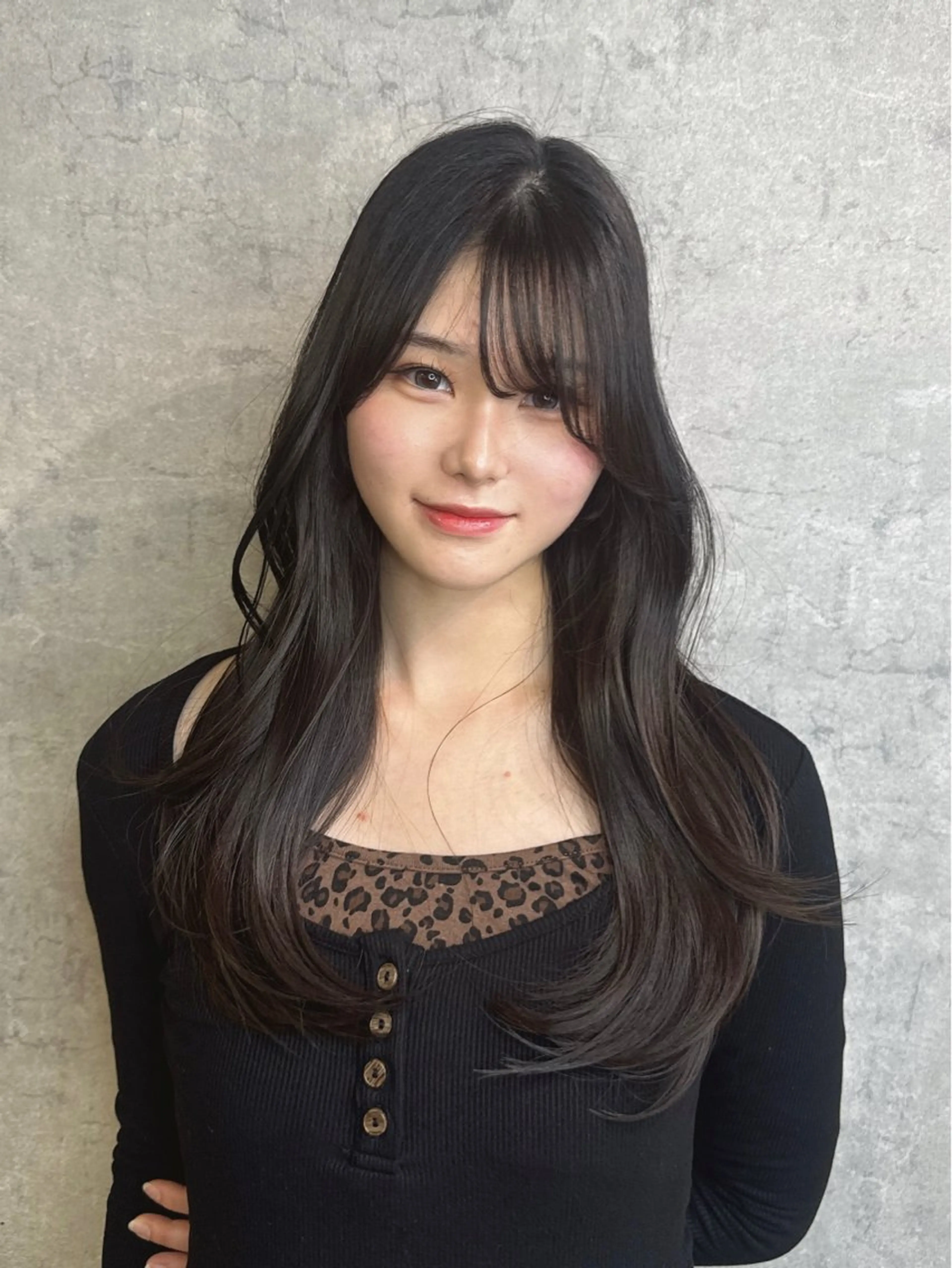 セミロング トレンド韓国レイヤー 🇰🇷のんのヘアスタイル