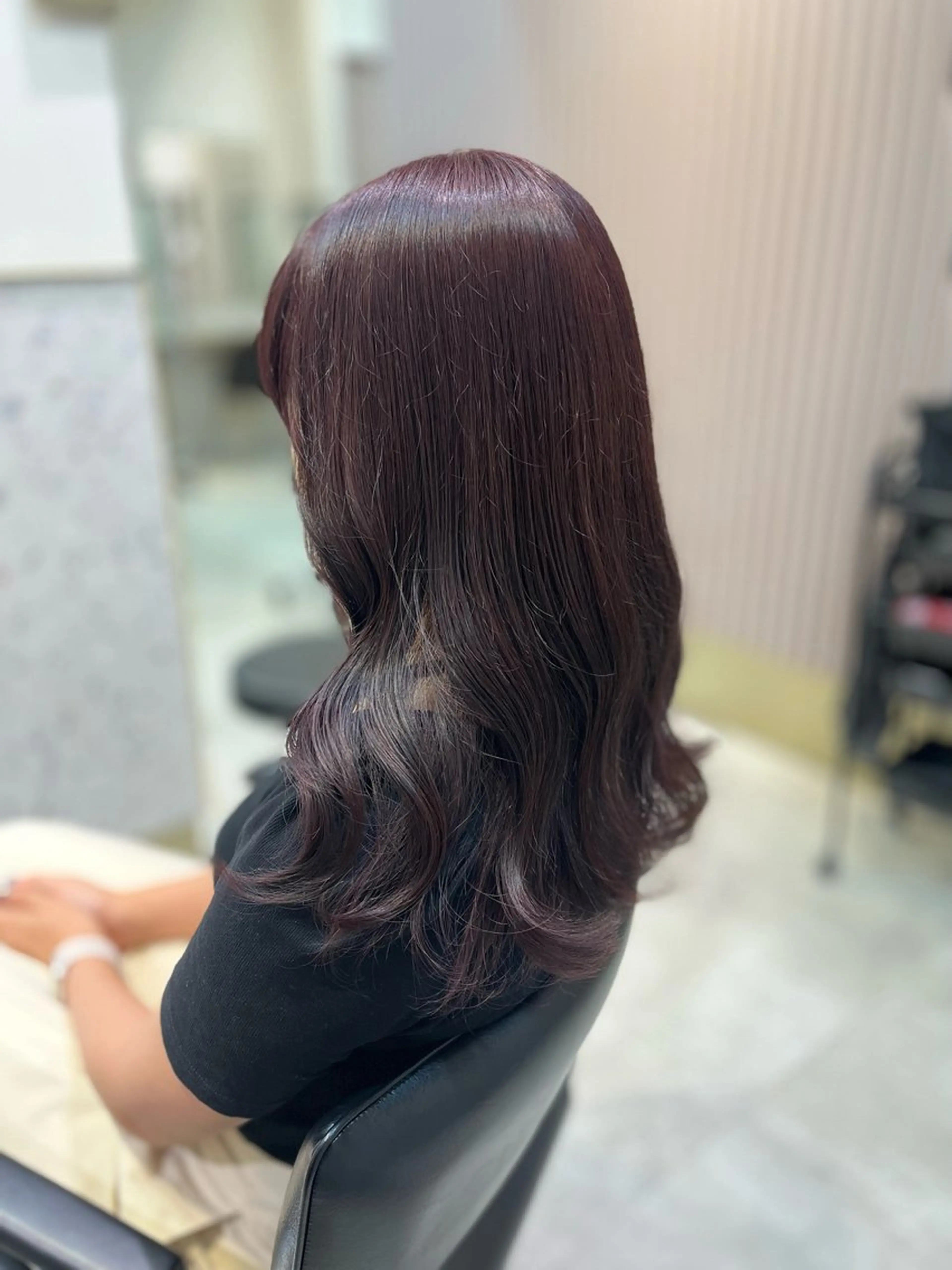 ミディアム カラー ヘアアレンジ ヘアカラー トリートメント ヘッドスパ ヘアセット 完全💗マンツーマン marinのヘアスタイル