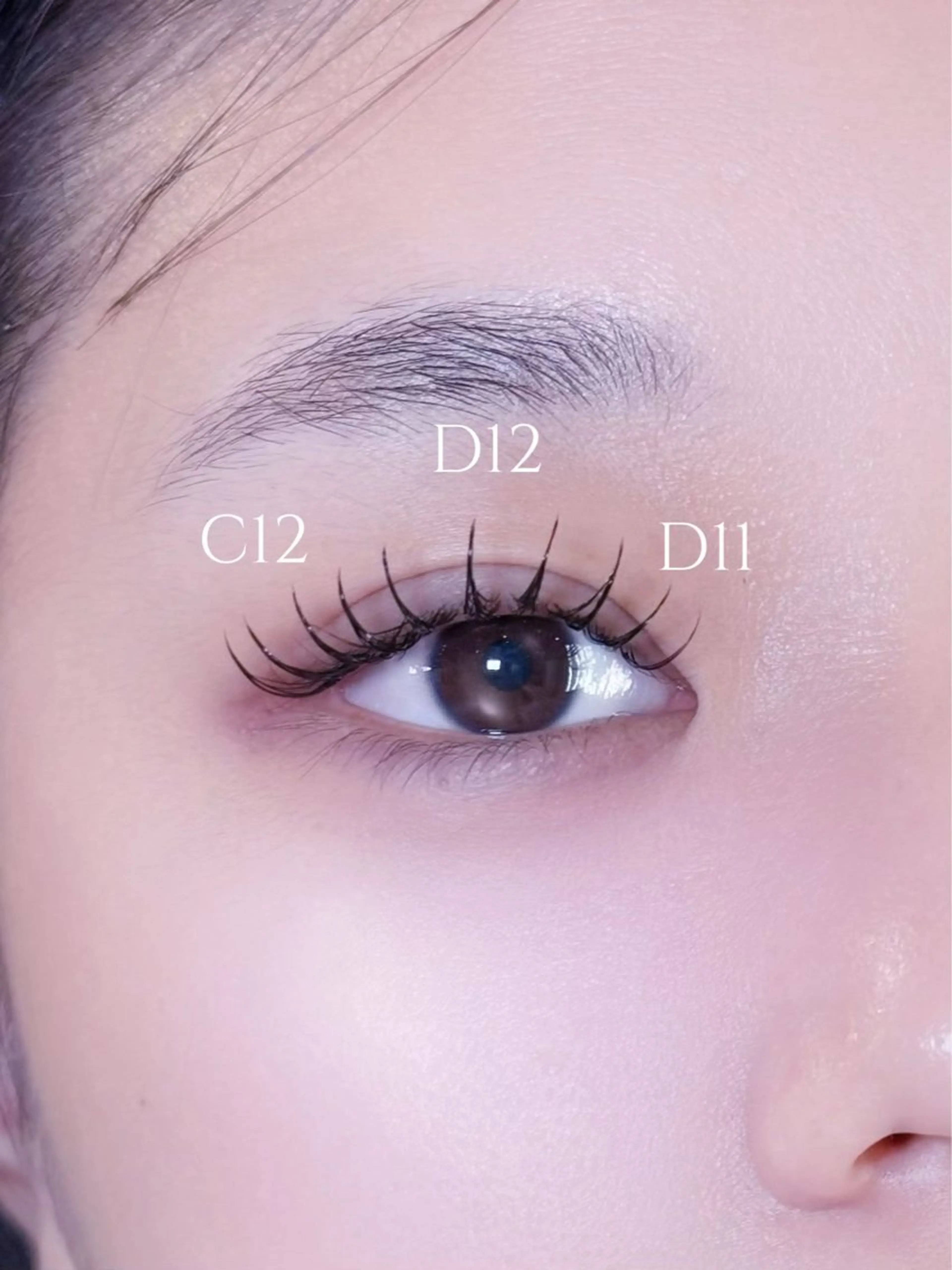 マツエク・マツパ カラーマツエク フラットラッシュ マツエク cherien eyelash&eyebrow（salon village）所属・梅津/cherien 渋谷・明治神宮前のマツエク・マツパデザイン