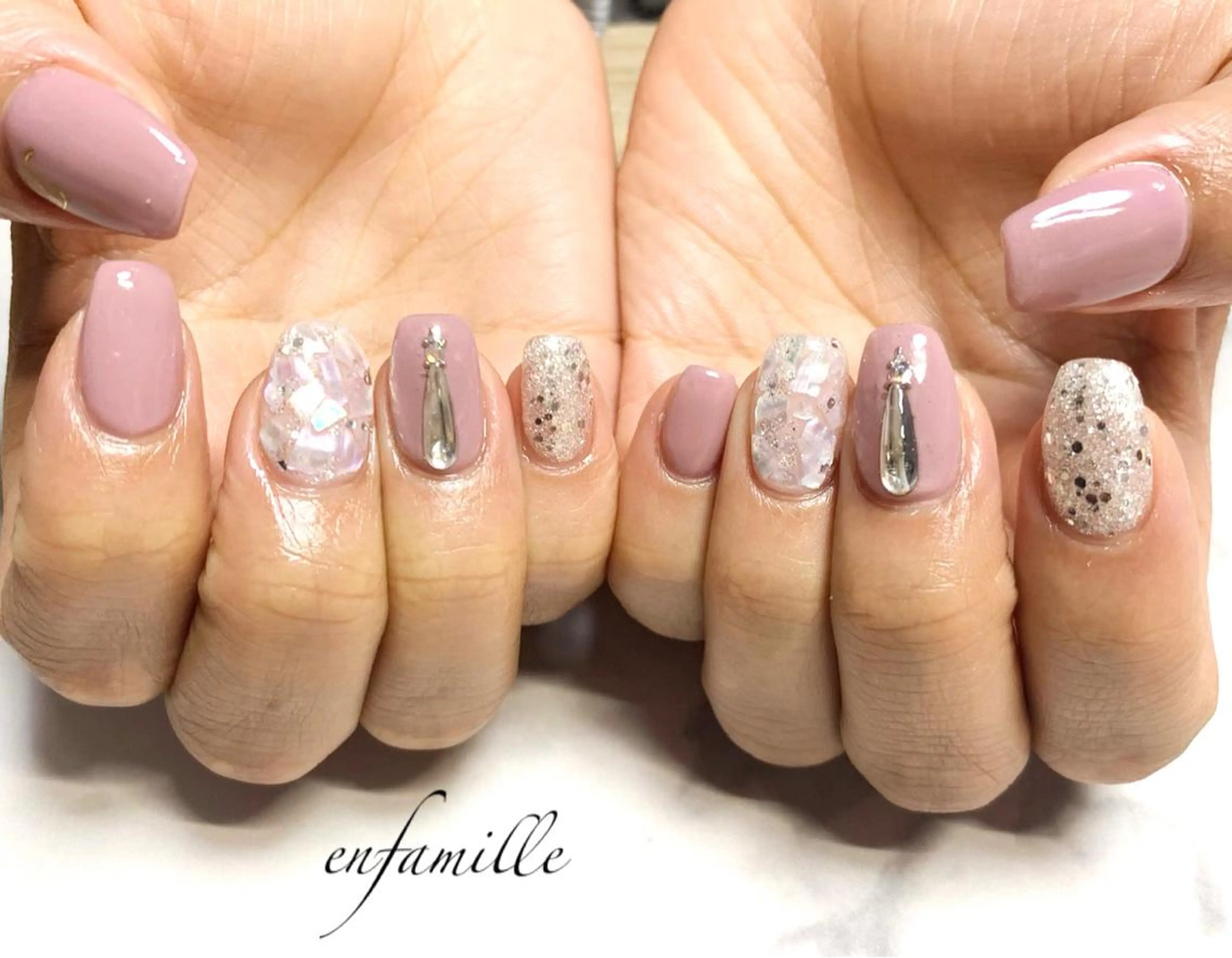 ネイル ハンドネイル nail salon en familleのネイルデザイン