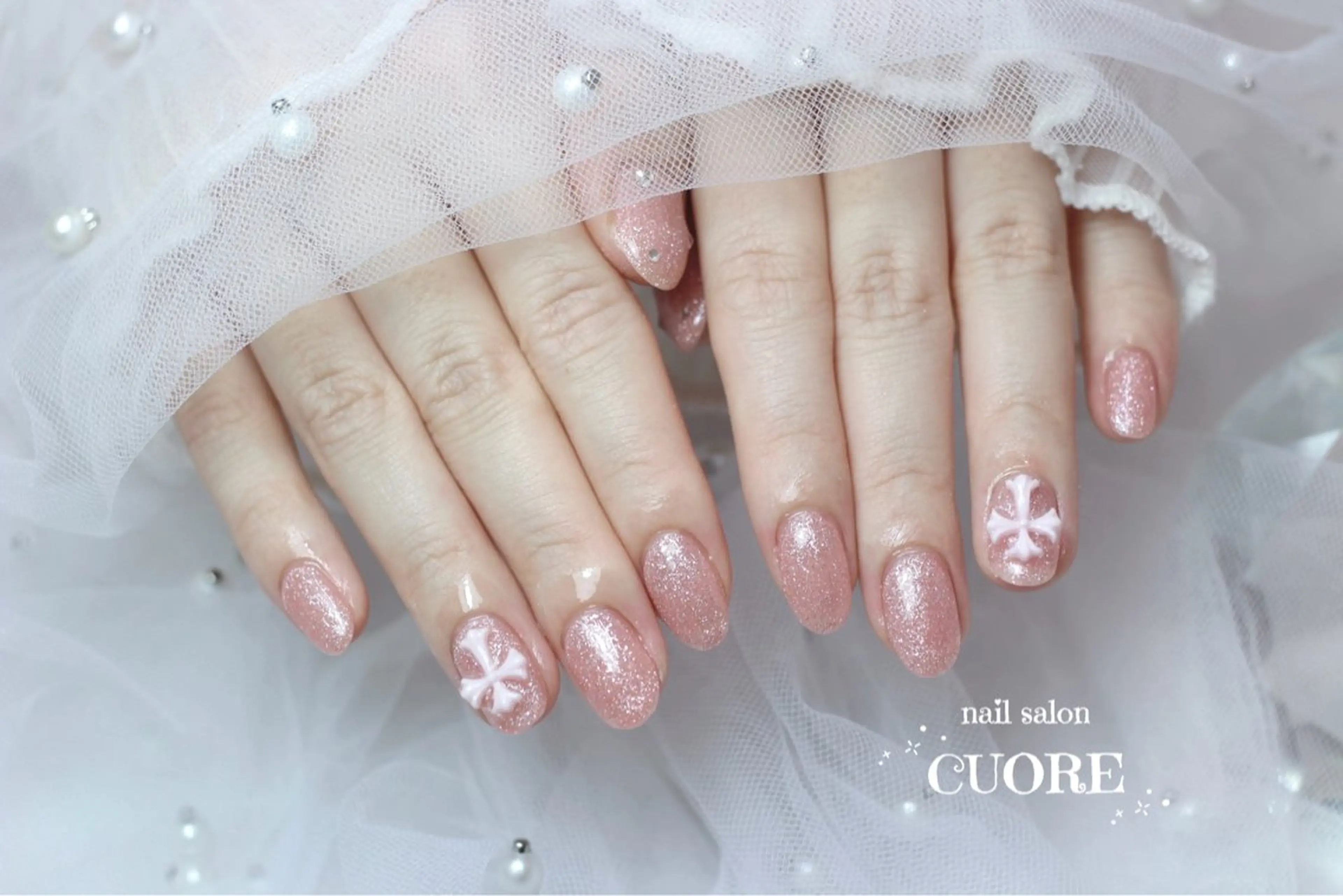 ネイル フラッシュネイル ワンカラーネイル シンプルネイル ハンドネイル nail salon CUOREのネイルデザイン