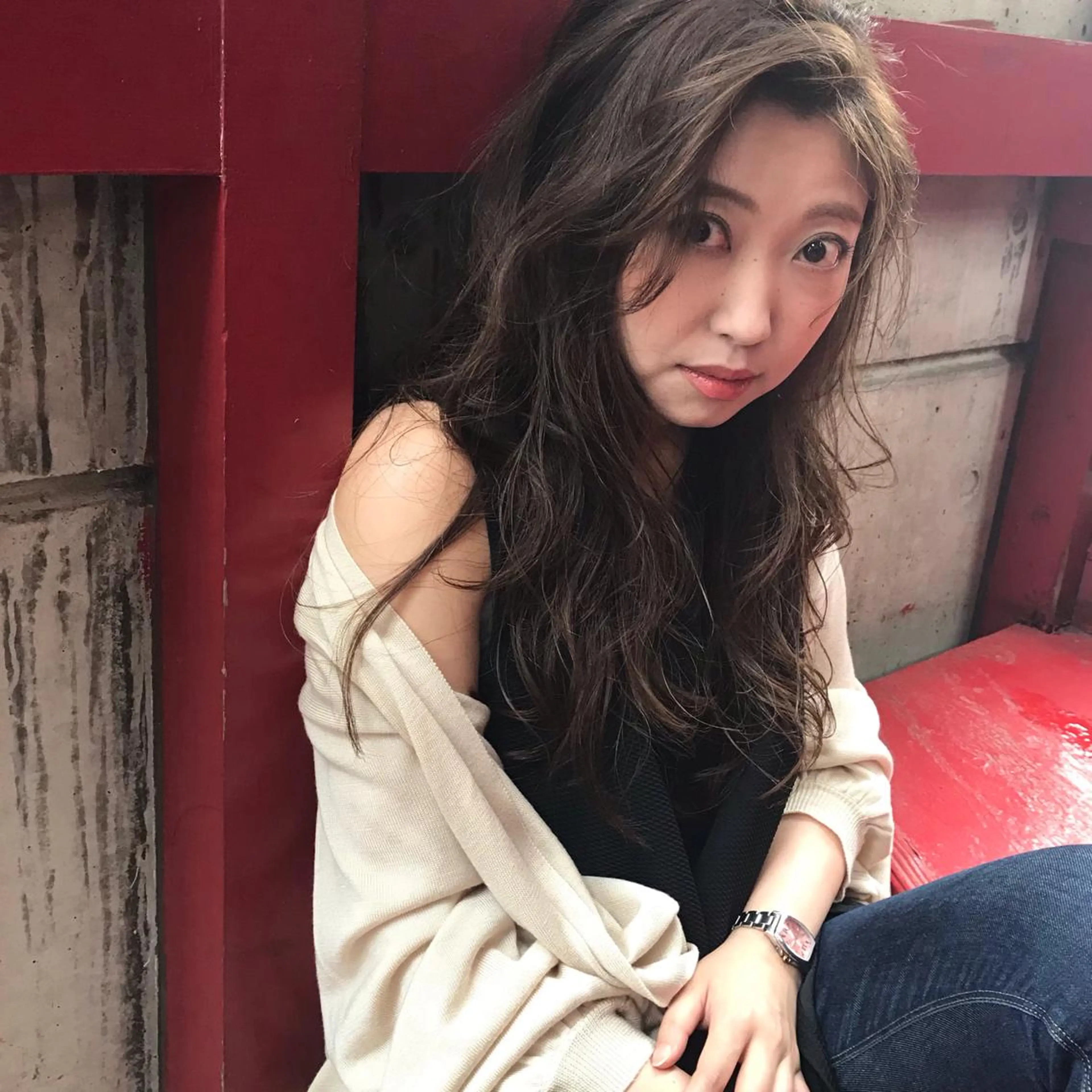 ロング カラー 透明感カラー カット ヘアカラー トリートメント ママ美容師 *ヒマワリのヘアスタイル