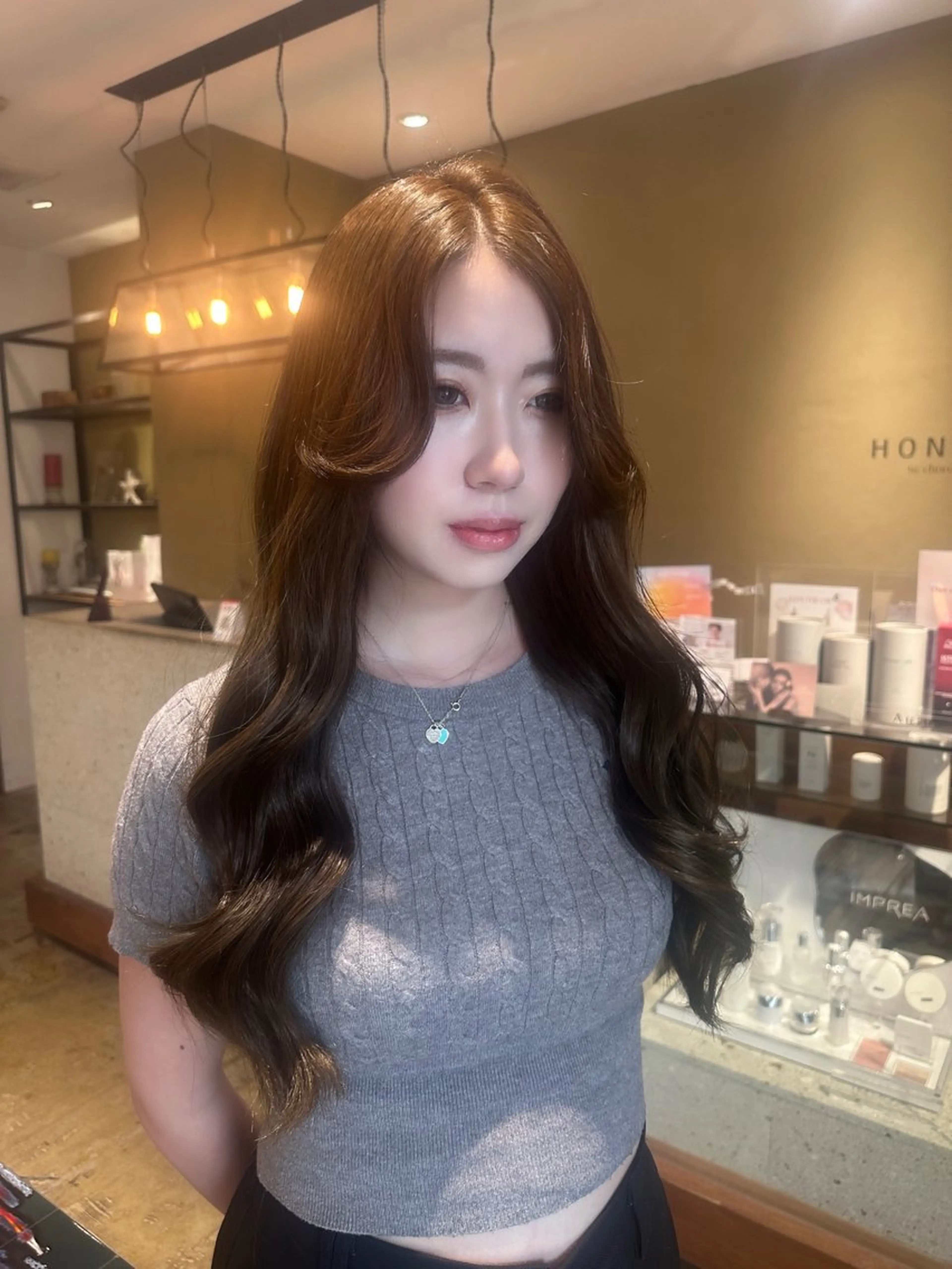 ロング カラー ヘアカラー トリートメント YUI.⋆𝜗𝜚 /レイヤー/ボブのヘアスタイル